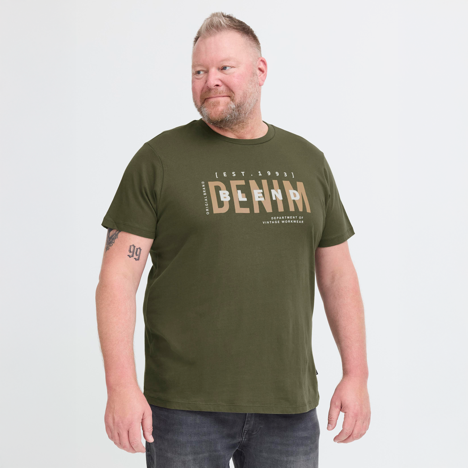 Blend Bhkiman Herre T-shirt – Forest Night Tilbud!