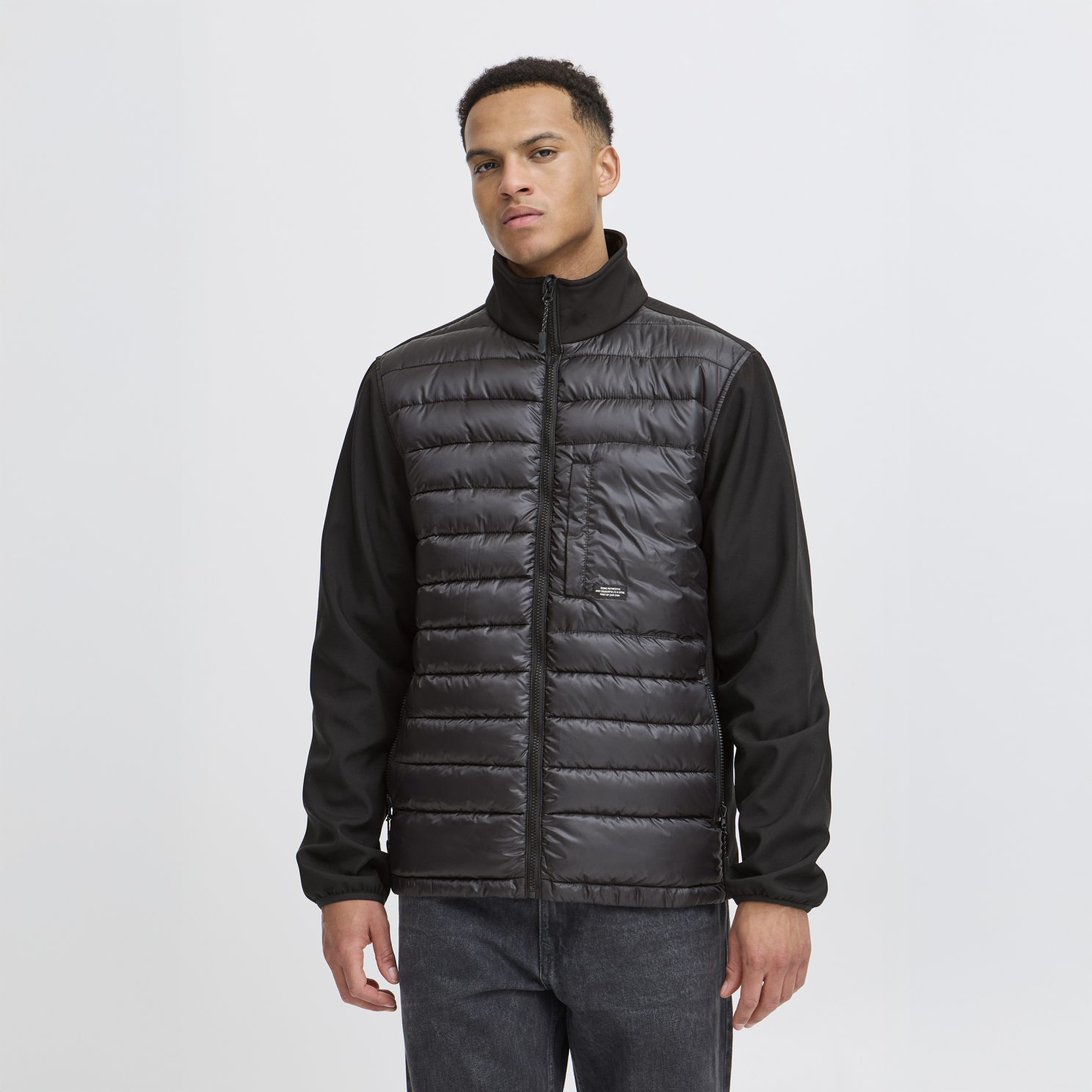 Blend Everest Herre Hybridjakke – Sort, Plus Size Tilbud