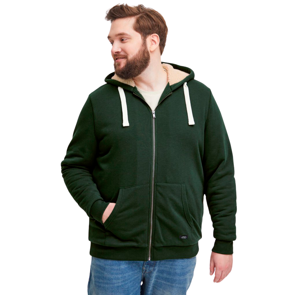 Blend Herre Hættetrøje Plus Size - Deep Forest Tilbud
