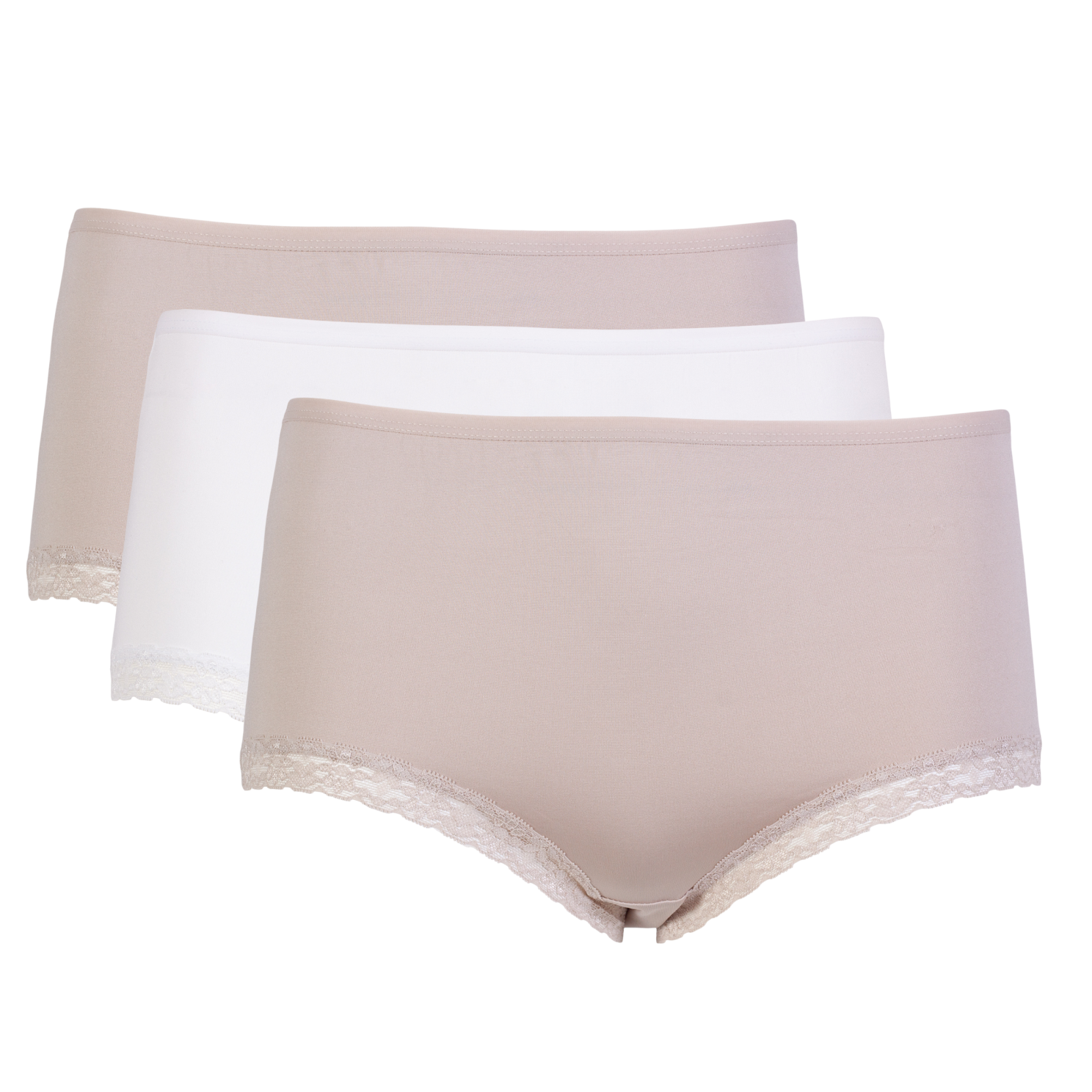 Crossbow Dame Trusser 3-pak – Elegant Hvid & Nude Stil