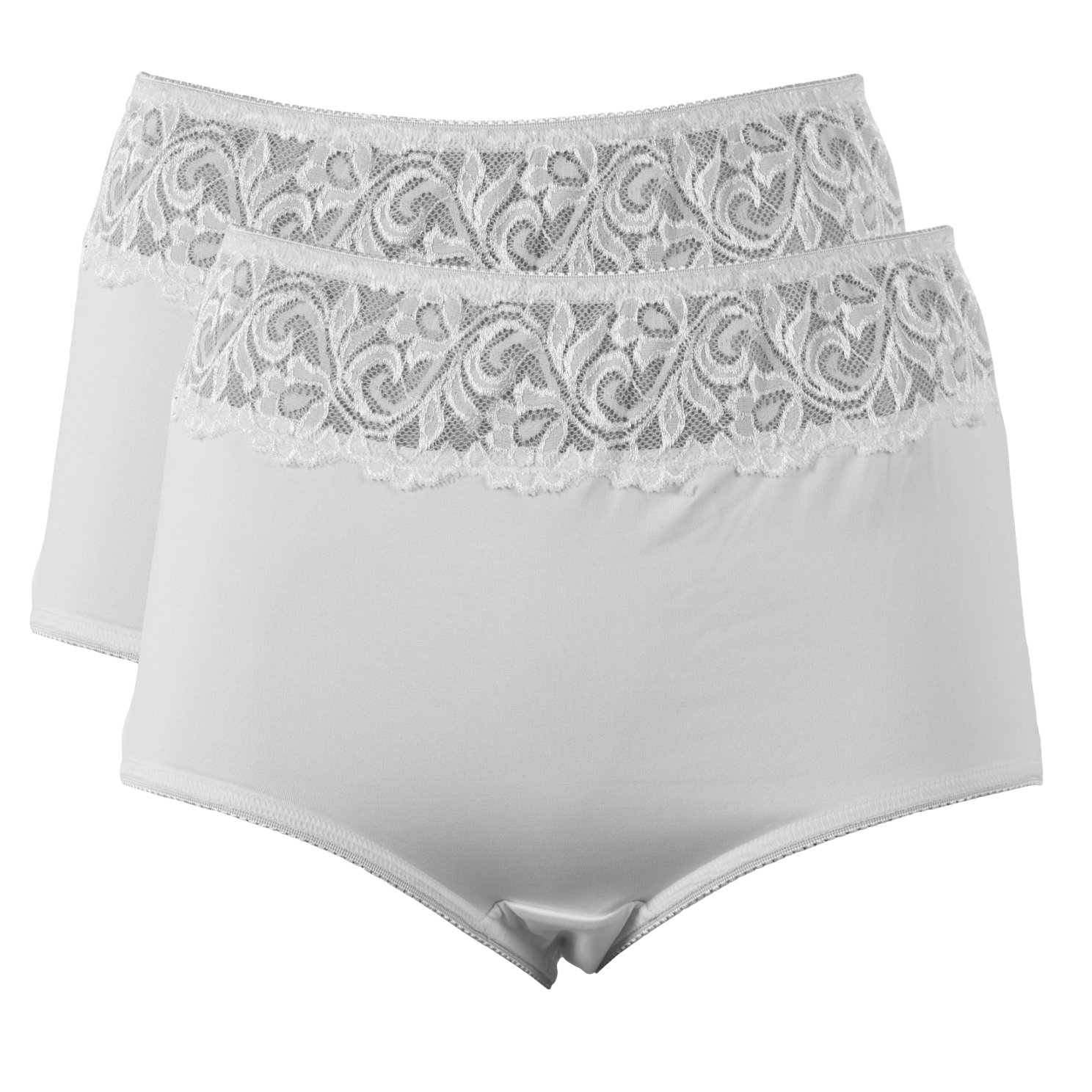 Crossbow Dame Underbukser – Hvid 2-pak med Blonde Tilbud!