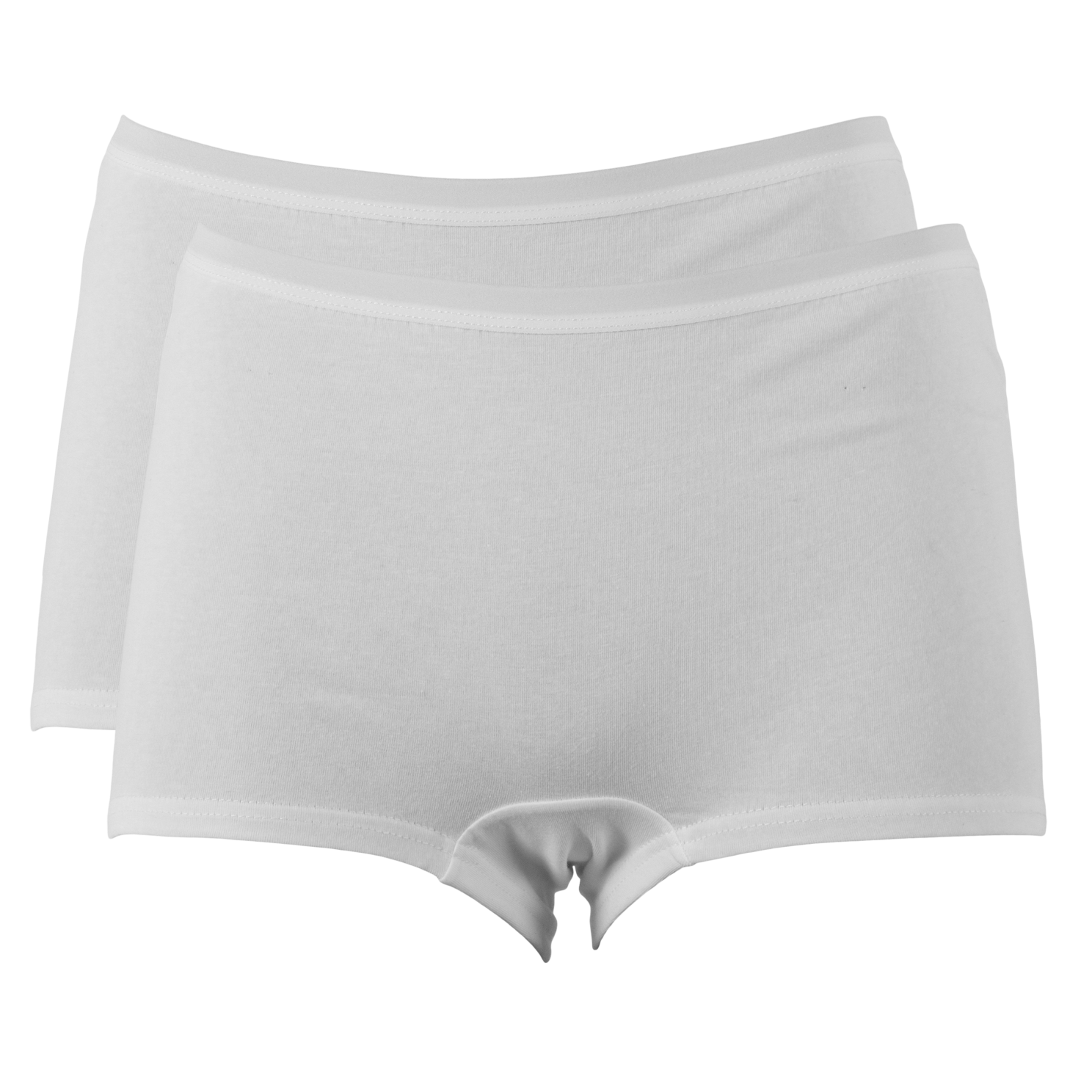 Crossbow Plus Size Dame Boxerunderbukser – Hvid 2-pak