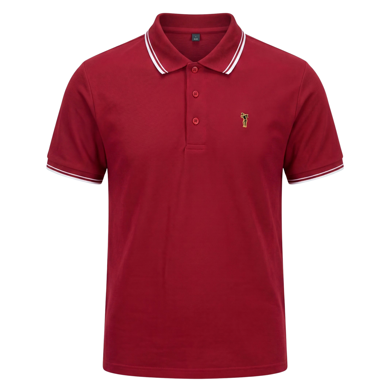 Etoile Herre Polo Rød   i Store Plus Size Størrelser