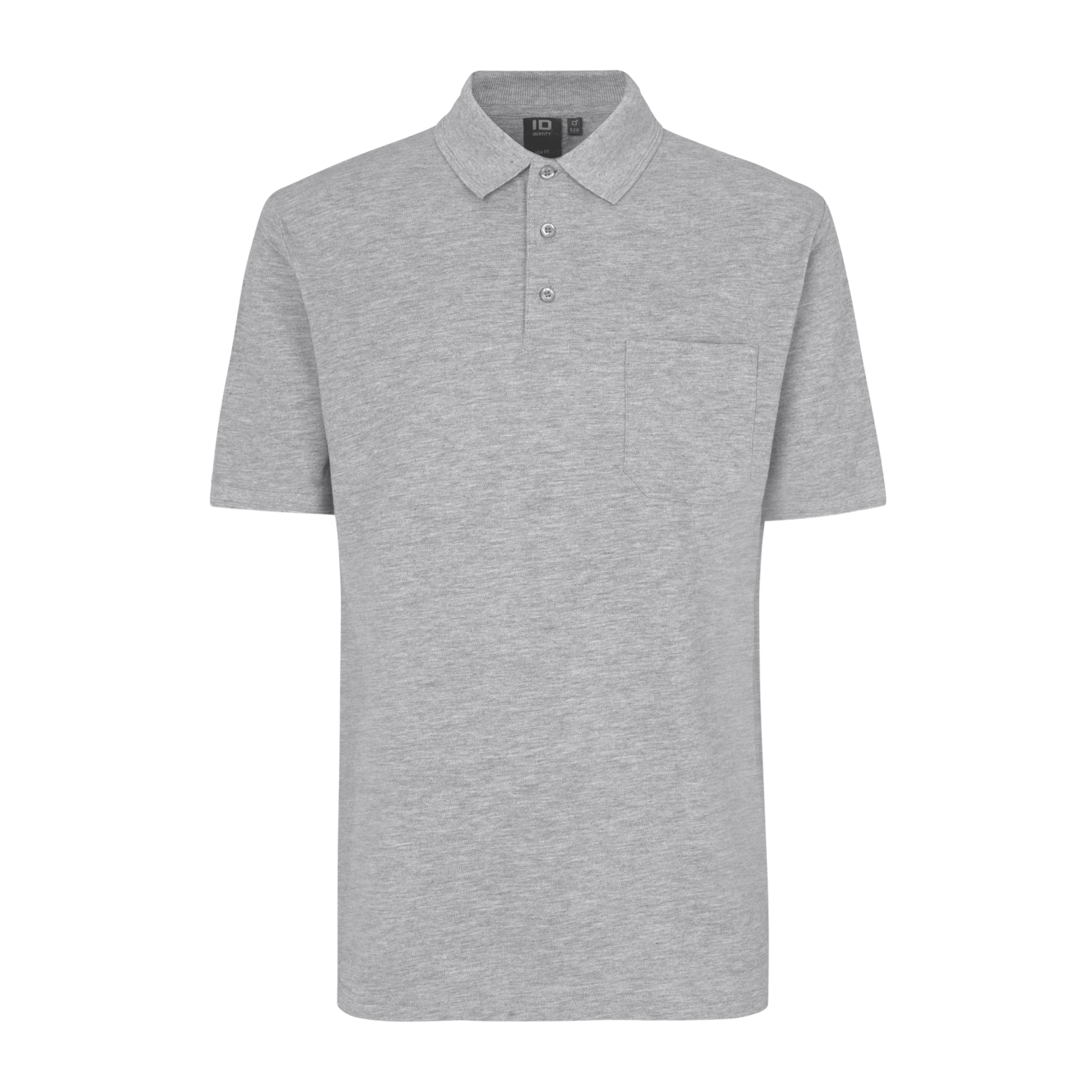 Herre Polo i Grå Melange – Plus Size Tilbud!