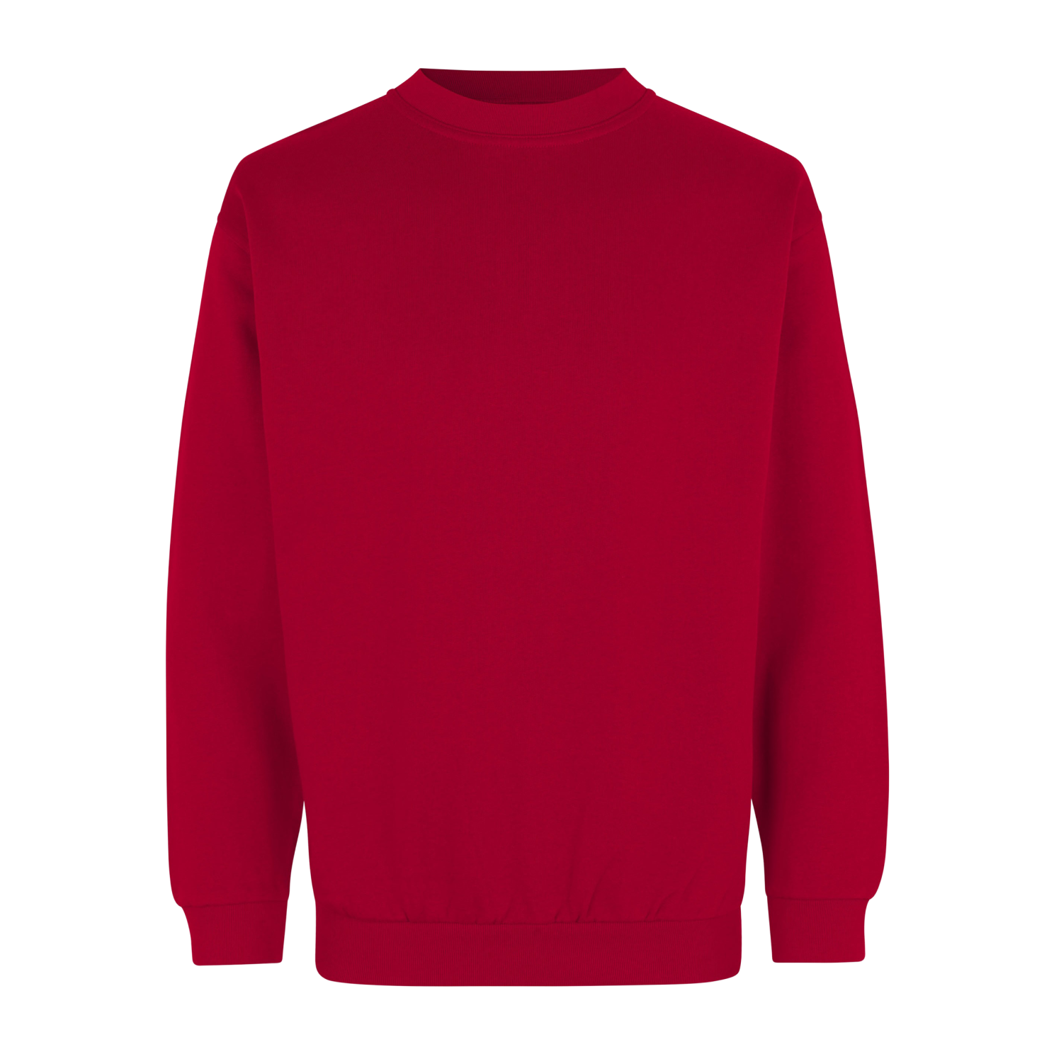 Rød Plus Size Herre Sweatshirt – Fantastisk Tilbud!