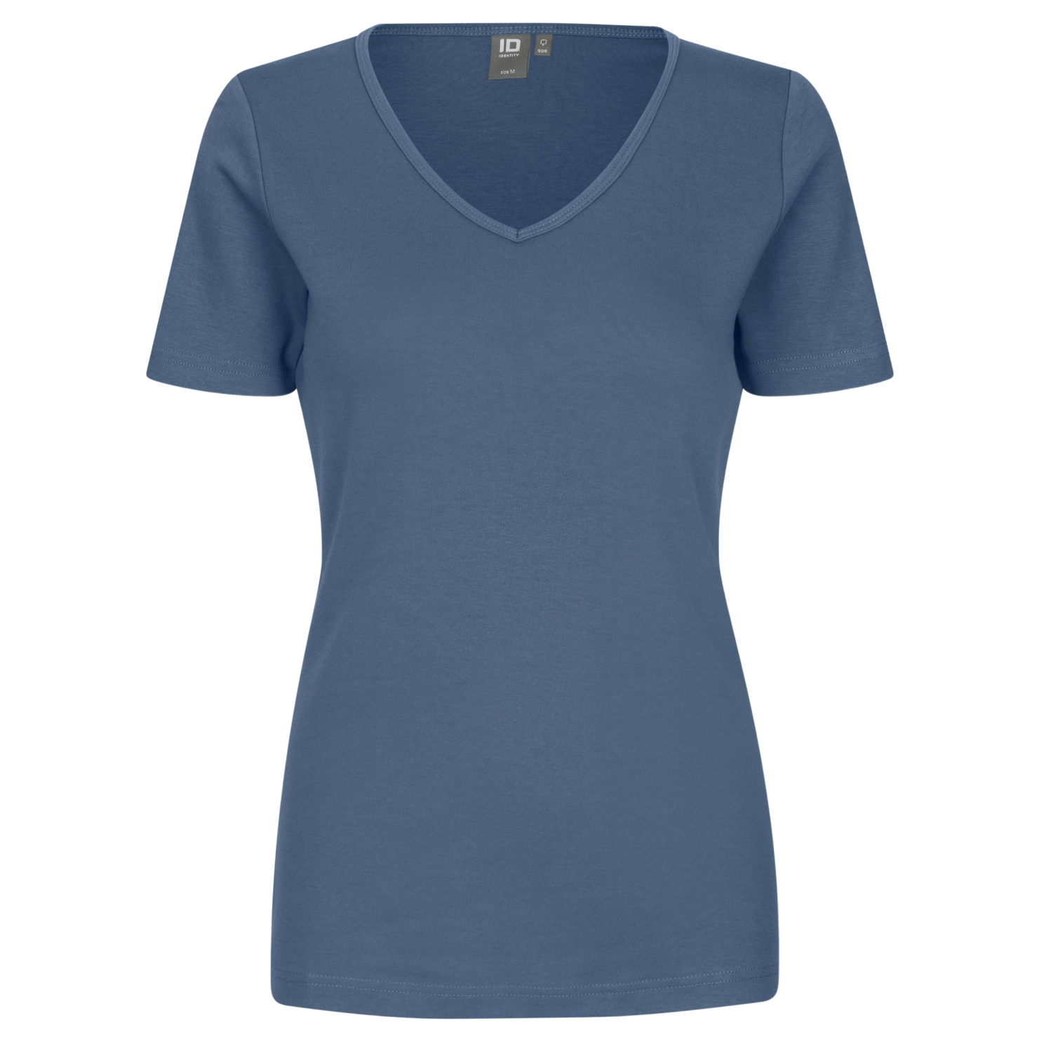 ID Interlock T-shirt til Plus Size Kvinder – Indigo Tilbud