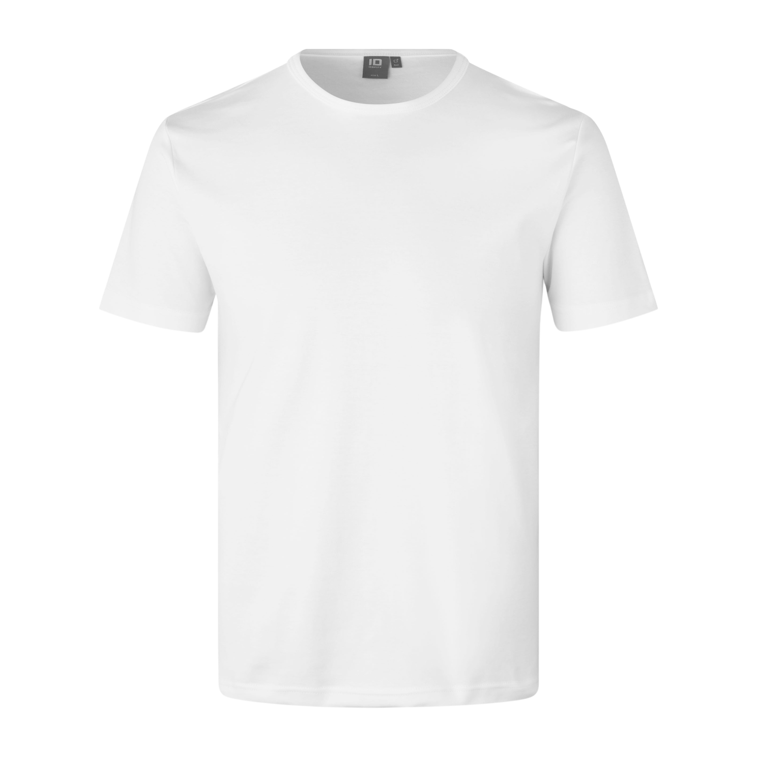 Interlock Herre T-shirt i hvid – Plus Størrelser Udsalg!