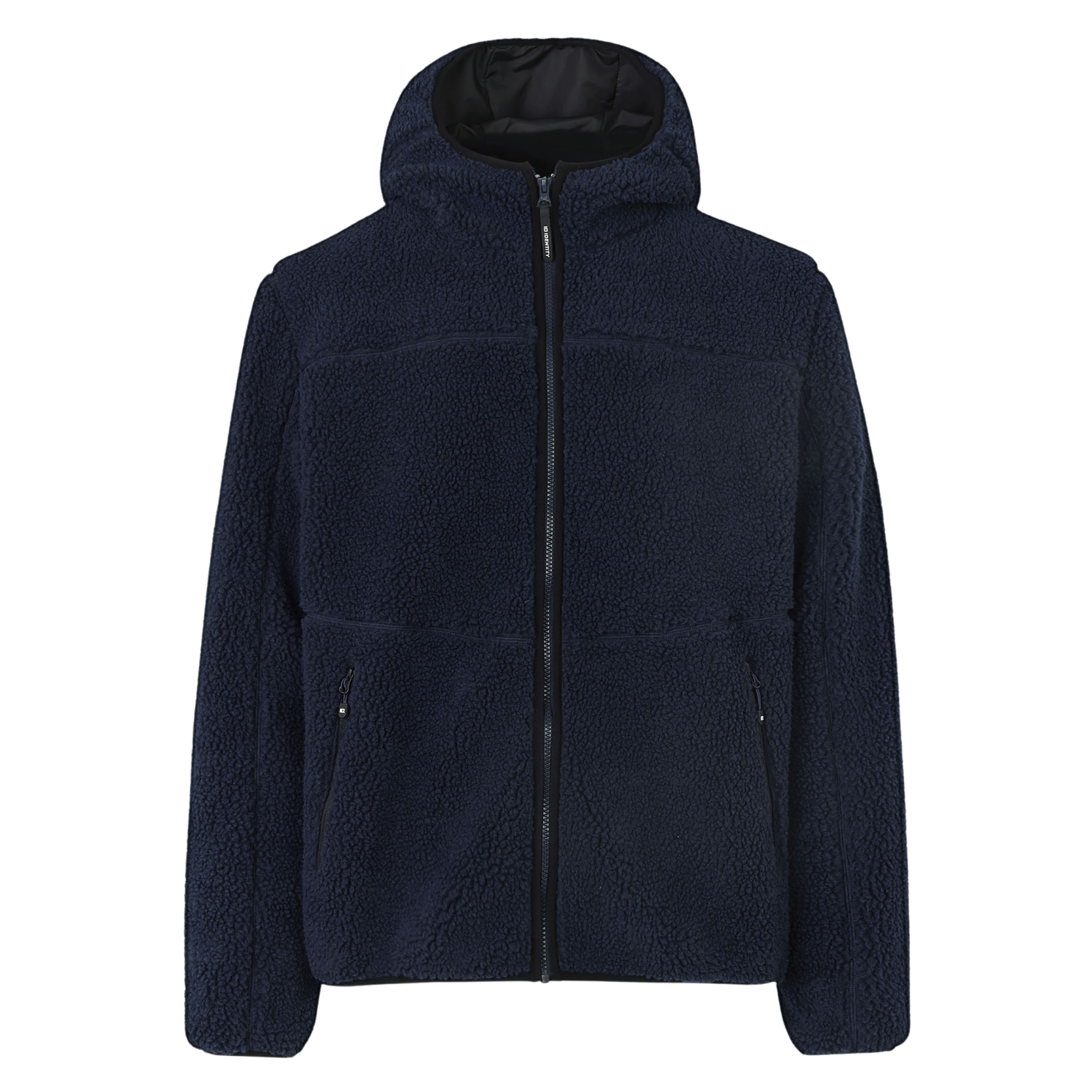 Blød Navy Fleecejakke til Herre – Plus Size Tilbud