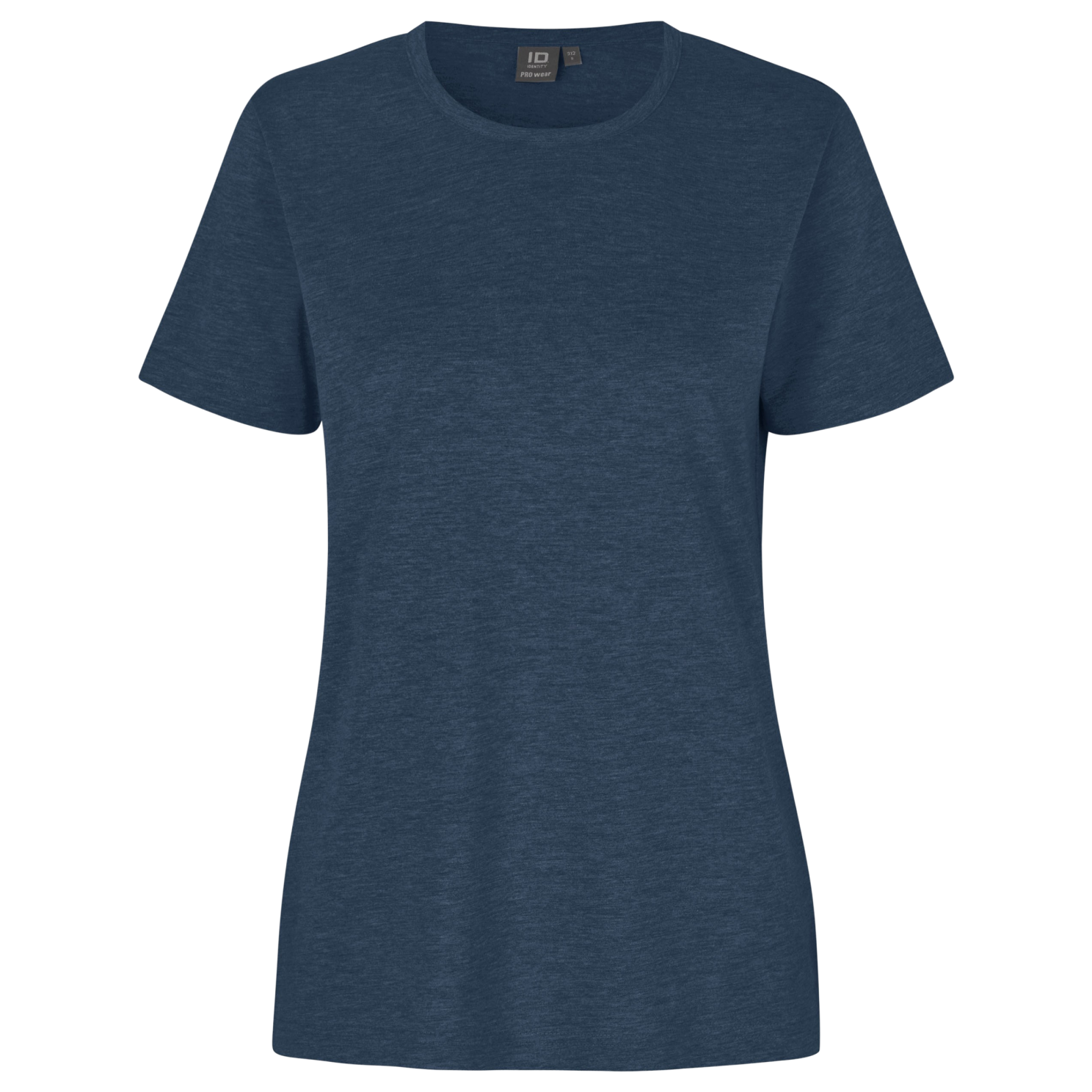 ID Pro Wear Dame T-shirt – Blå Melange Plus Size Tilbud!