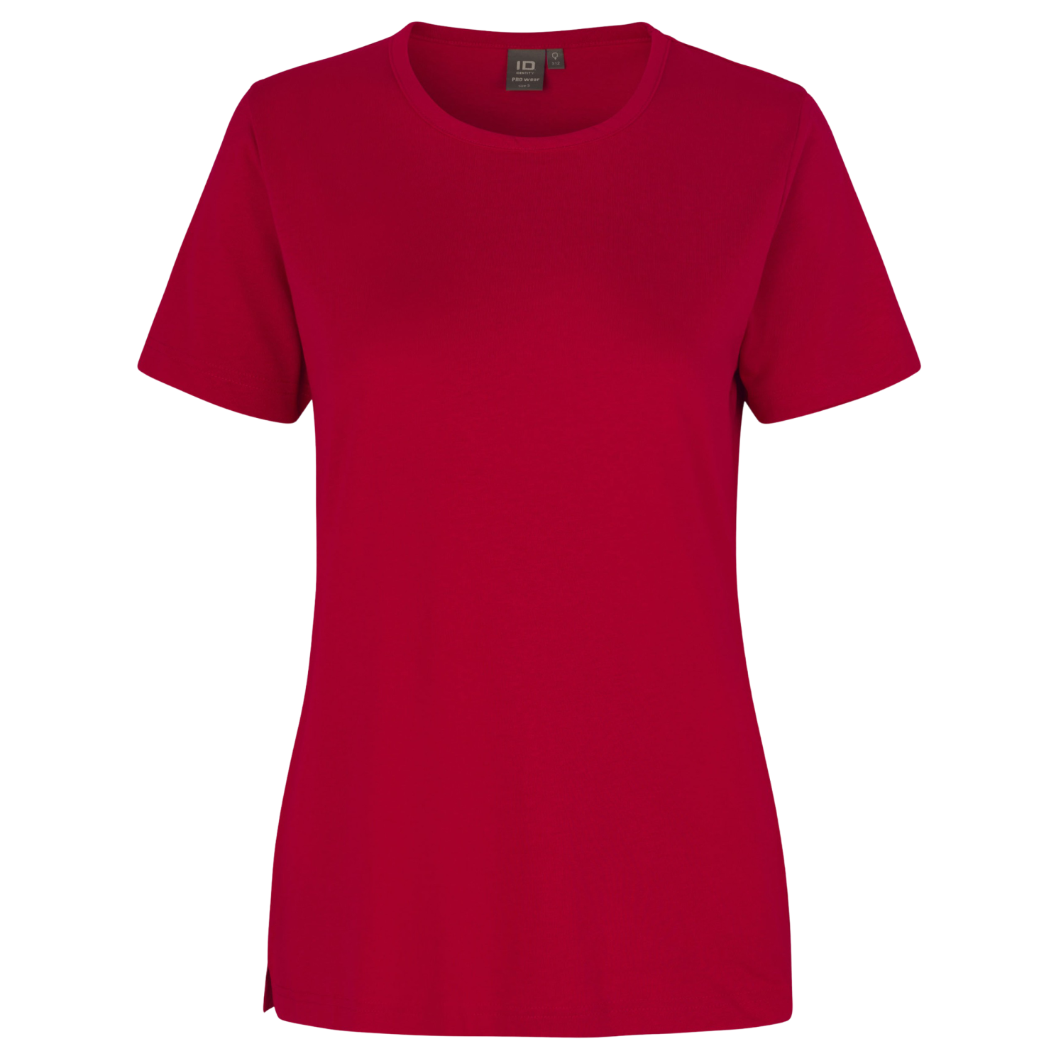 ID Pro Wear T-shirt til Dame – Rød Plus Size Tilbud