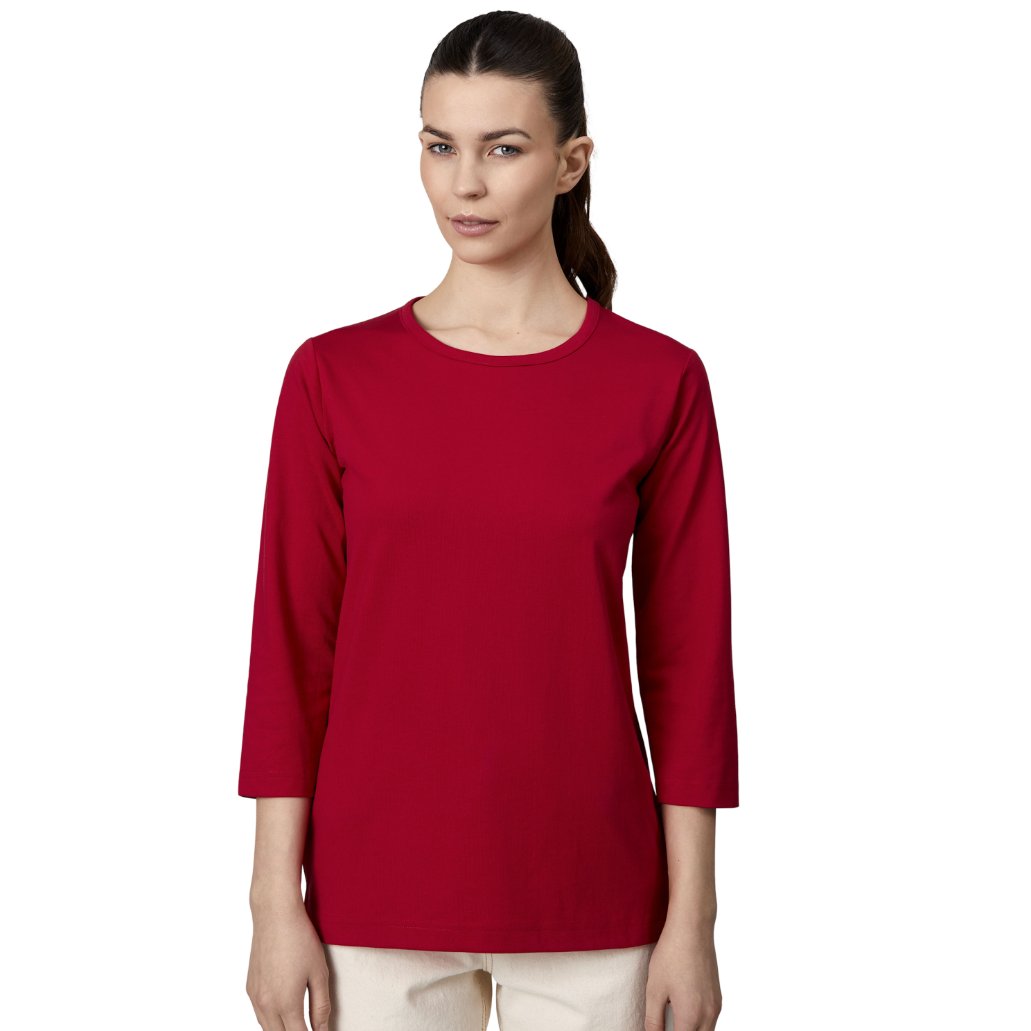Rød Plus Size T-shirt til Dame – Fantastisk Udsalg!