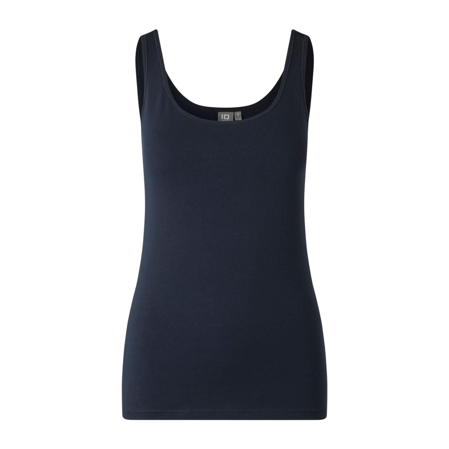 ID Stretch Tanktop til Dame - Navy Udsalg Plus Size