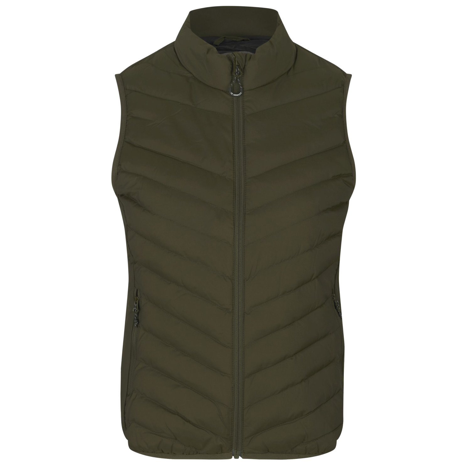 Vatteret Stretch Vest til Dame – Oliven Tilbud!