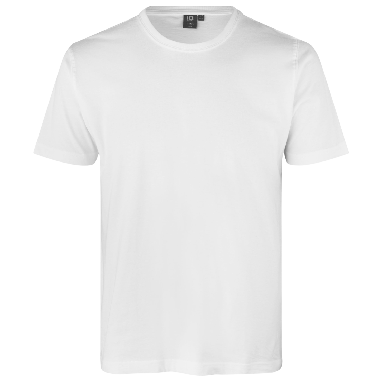 ID T-Time Plus Size Herre T-shirt – Hvid Tilbud!