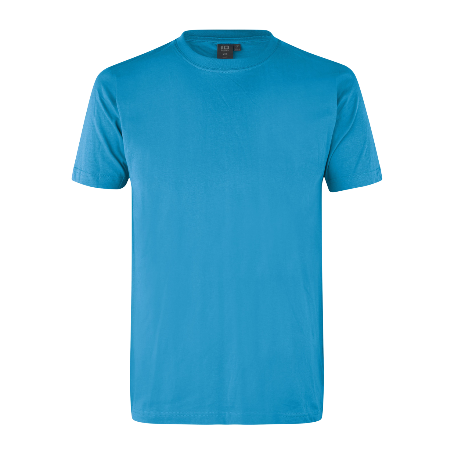 ID Yes Herre T-shirt i Turkis – Plus Size Udsalg!