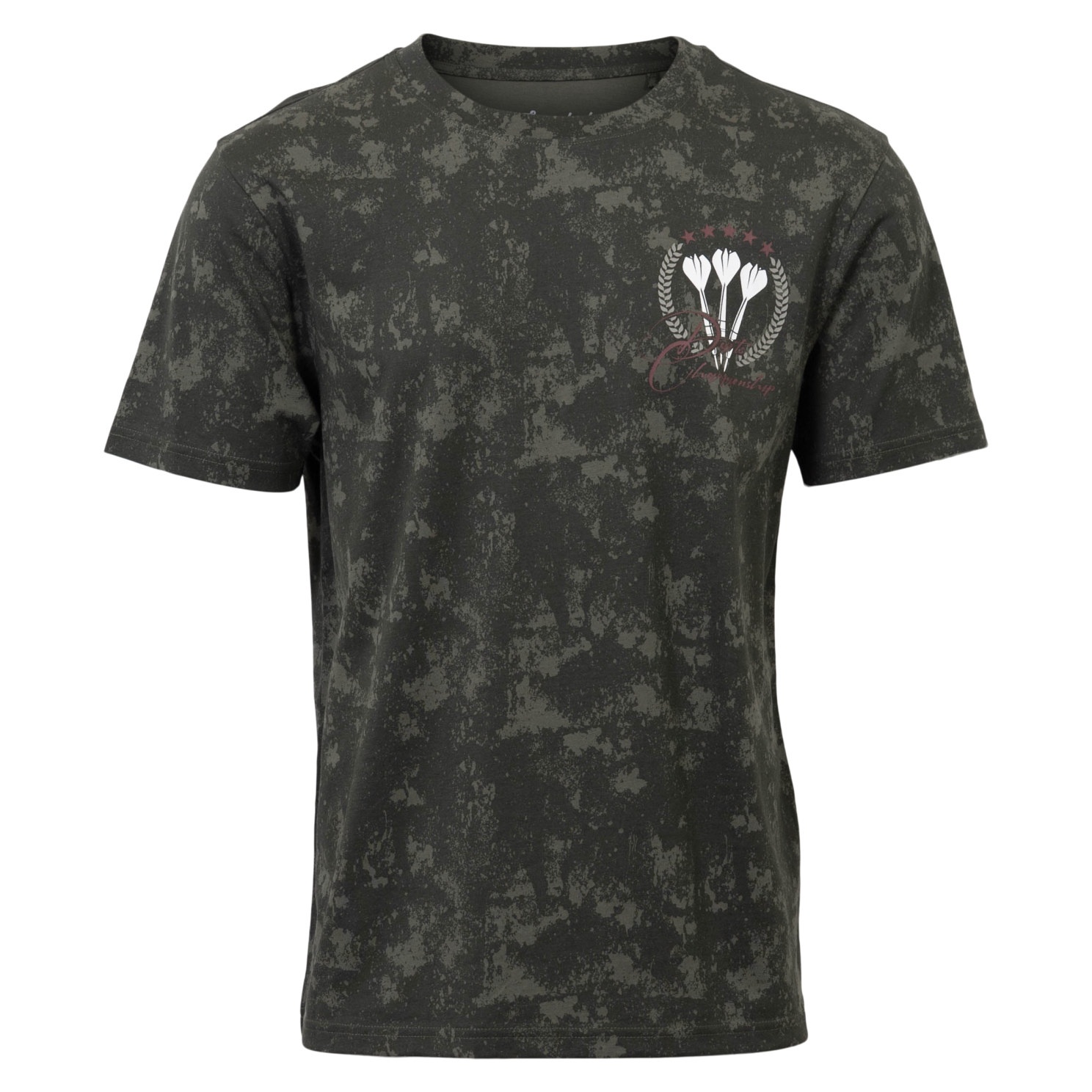 Loaded Herre  -shirt P2 Aop Olive    i Store Plus Size Størrelser
