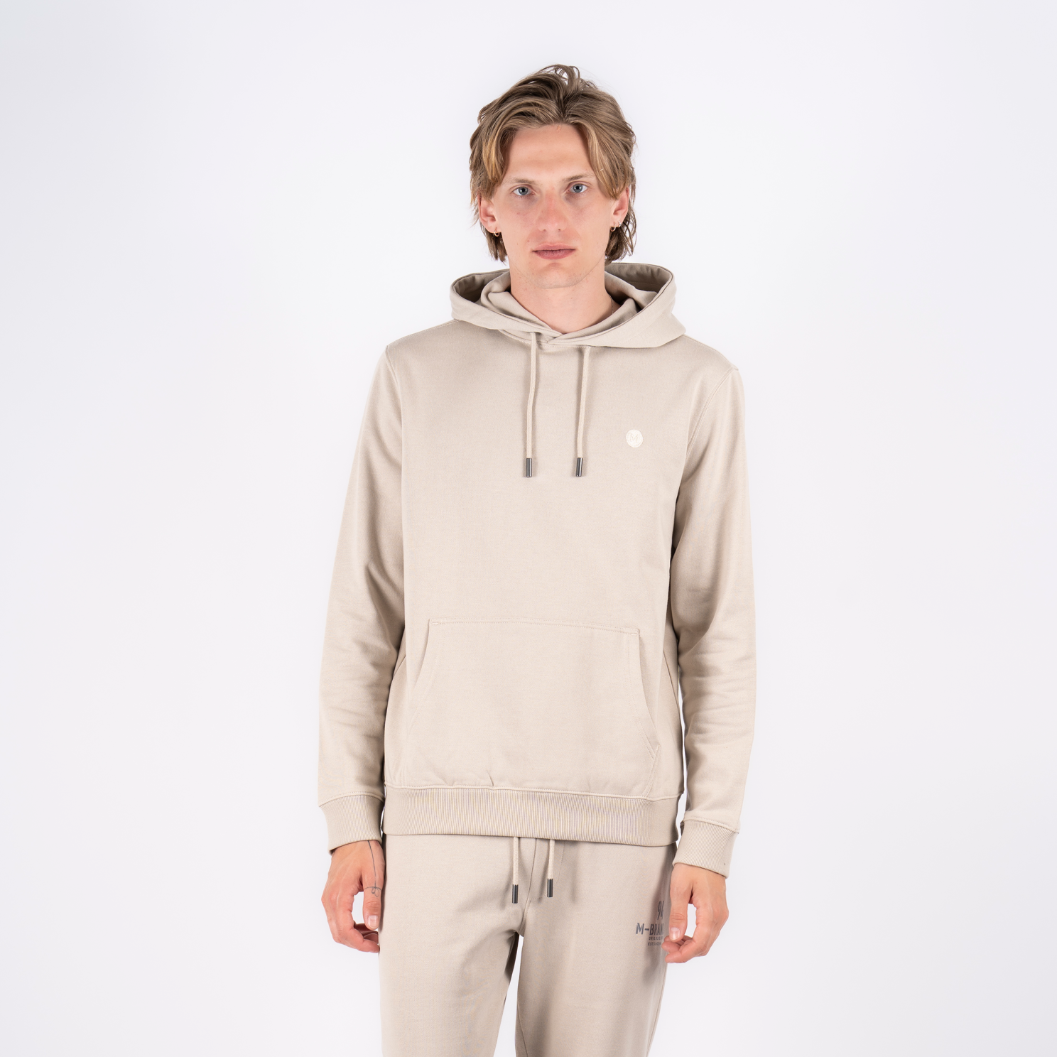 Marcus Colin Hættetrøje til Mænd – Bubbly Beige Tilbud!