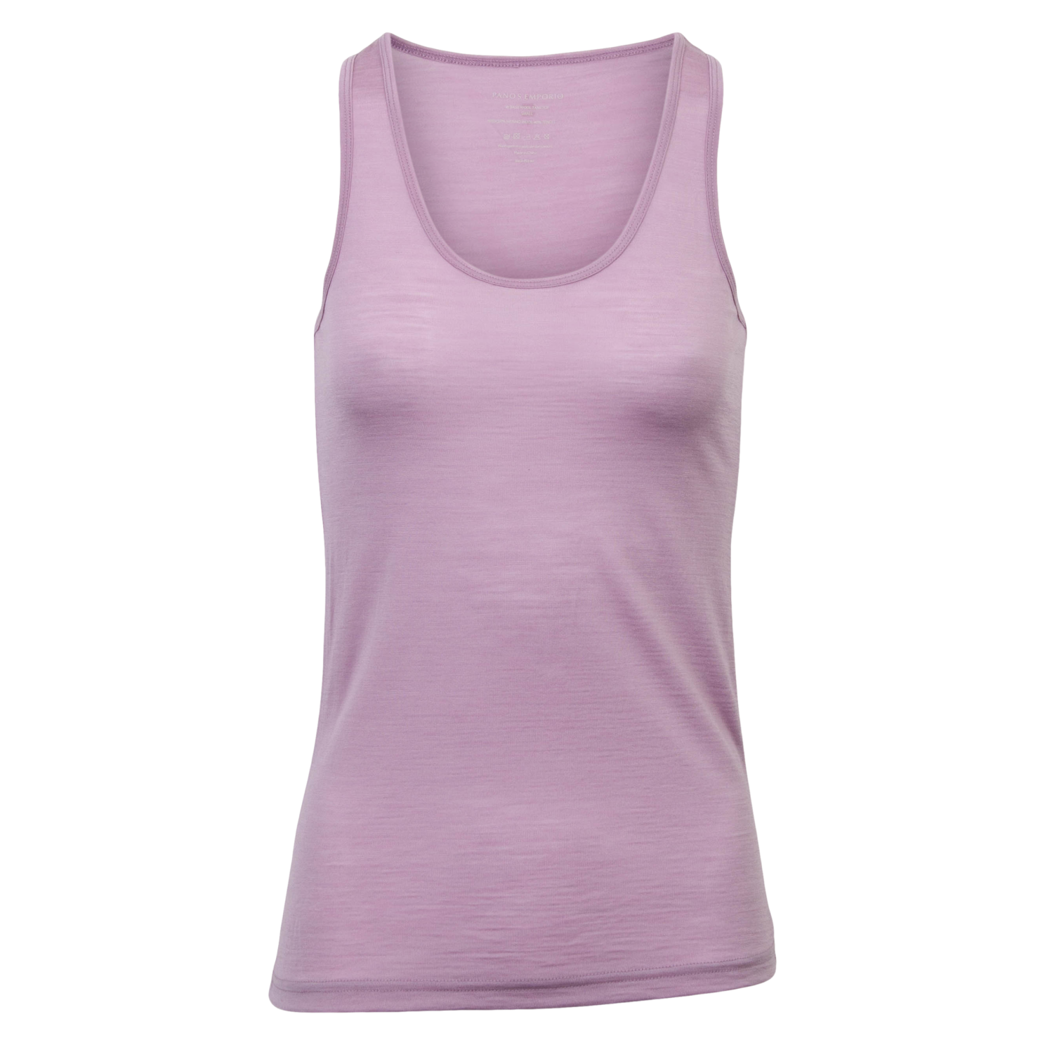 Panos Emporio Tanktop i Merinouldmix – Pink Dawn Plus Size