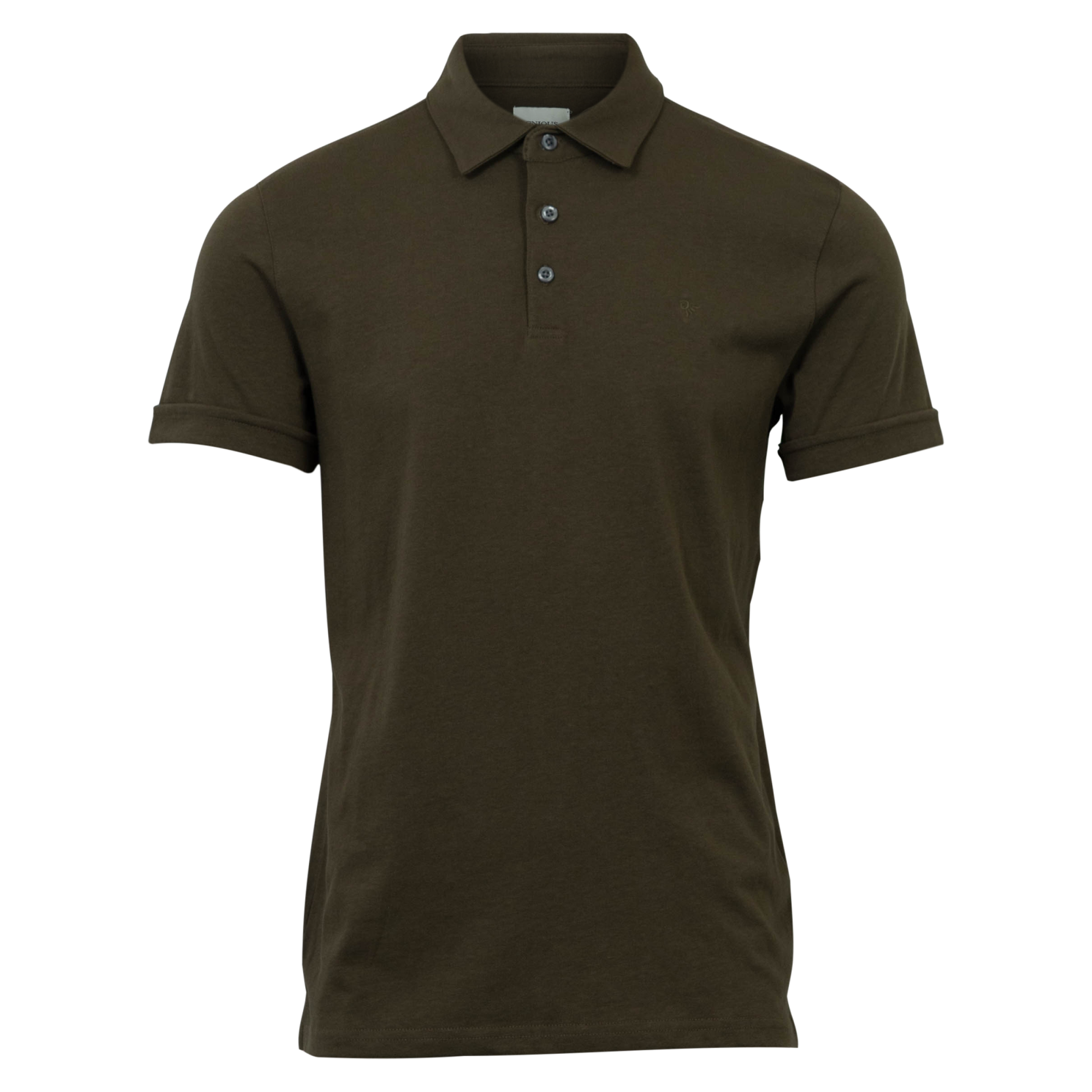 Pre End Kilcon Herre Polo   Hørmix Brown Olive   i Store Plus Size Størrelser