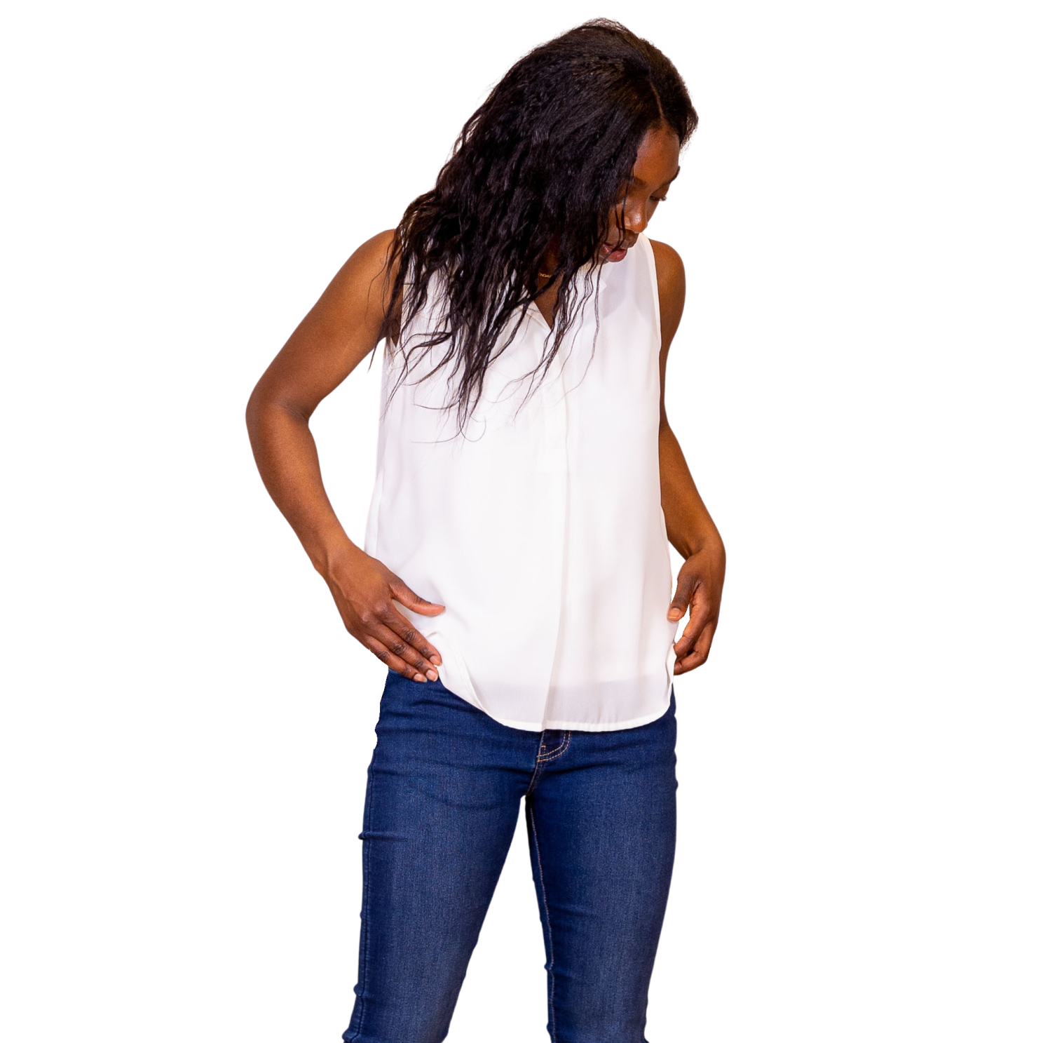 Steenholt Clara Top – Elegant Hvid til Plus Size Damer