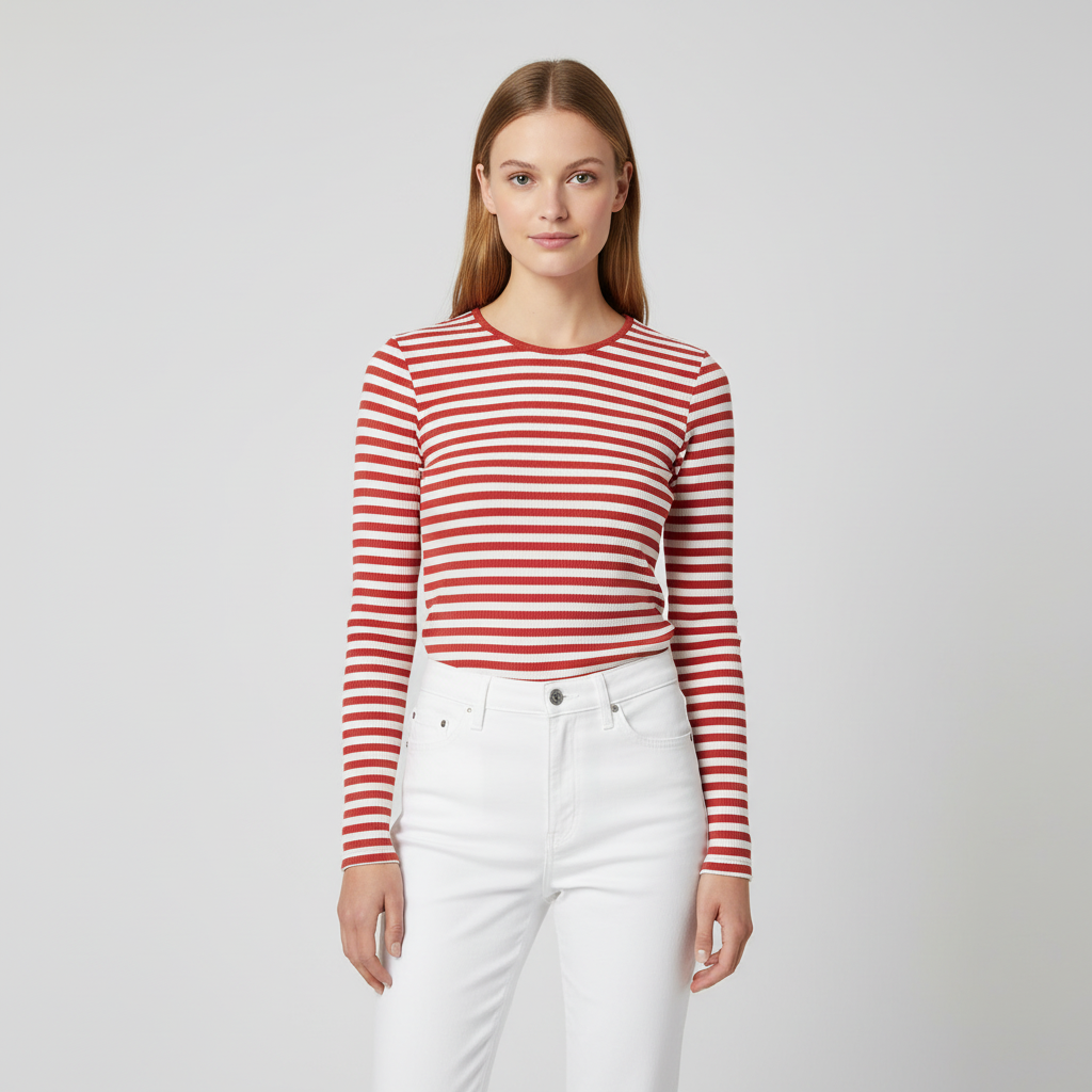 Steenholt Dame Langærmet  -shirt Poinciana   i Store Plus Size Størrelser