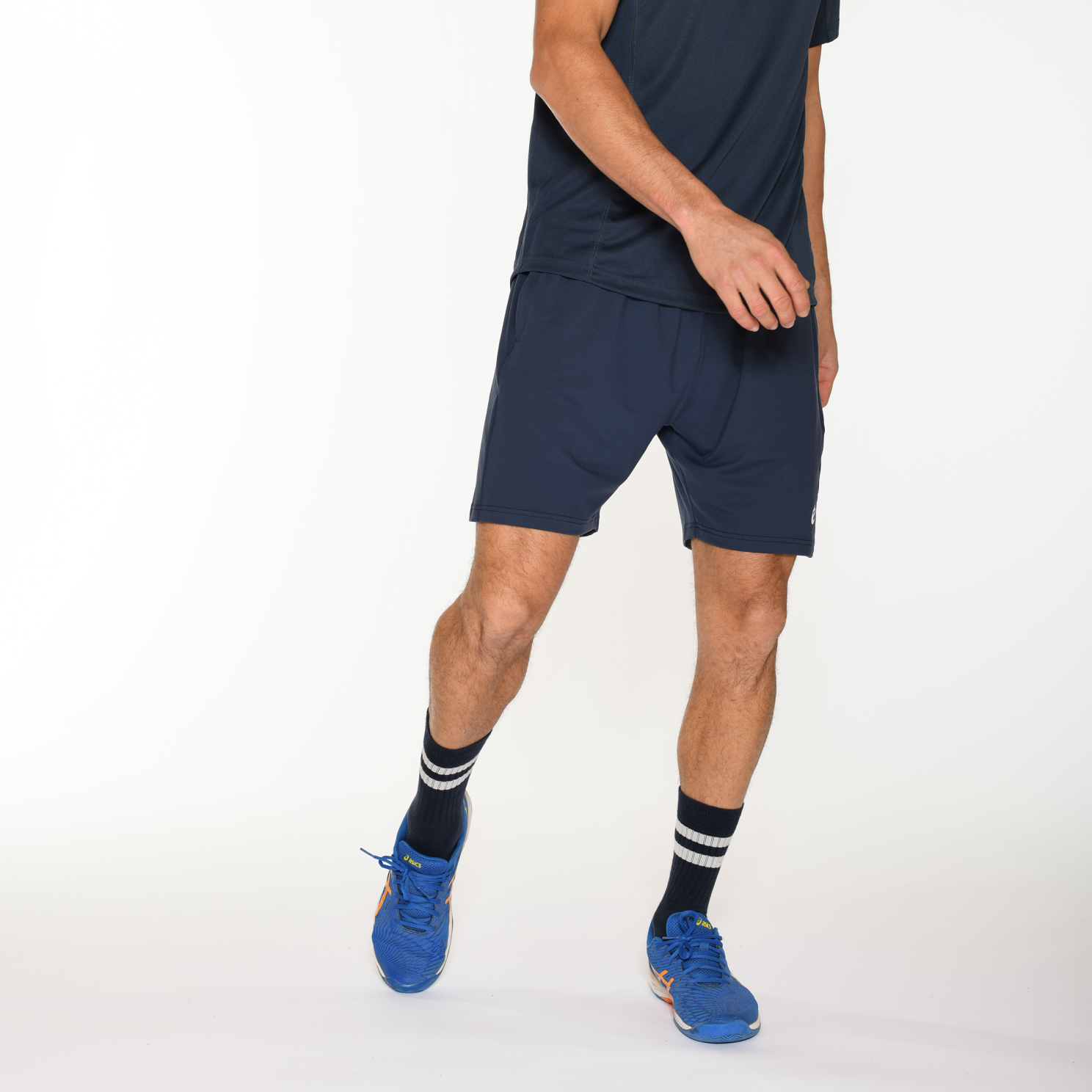 Zebdia Padel Shorts til Mænd – Navy Plus Size Tilbud