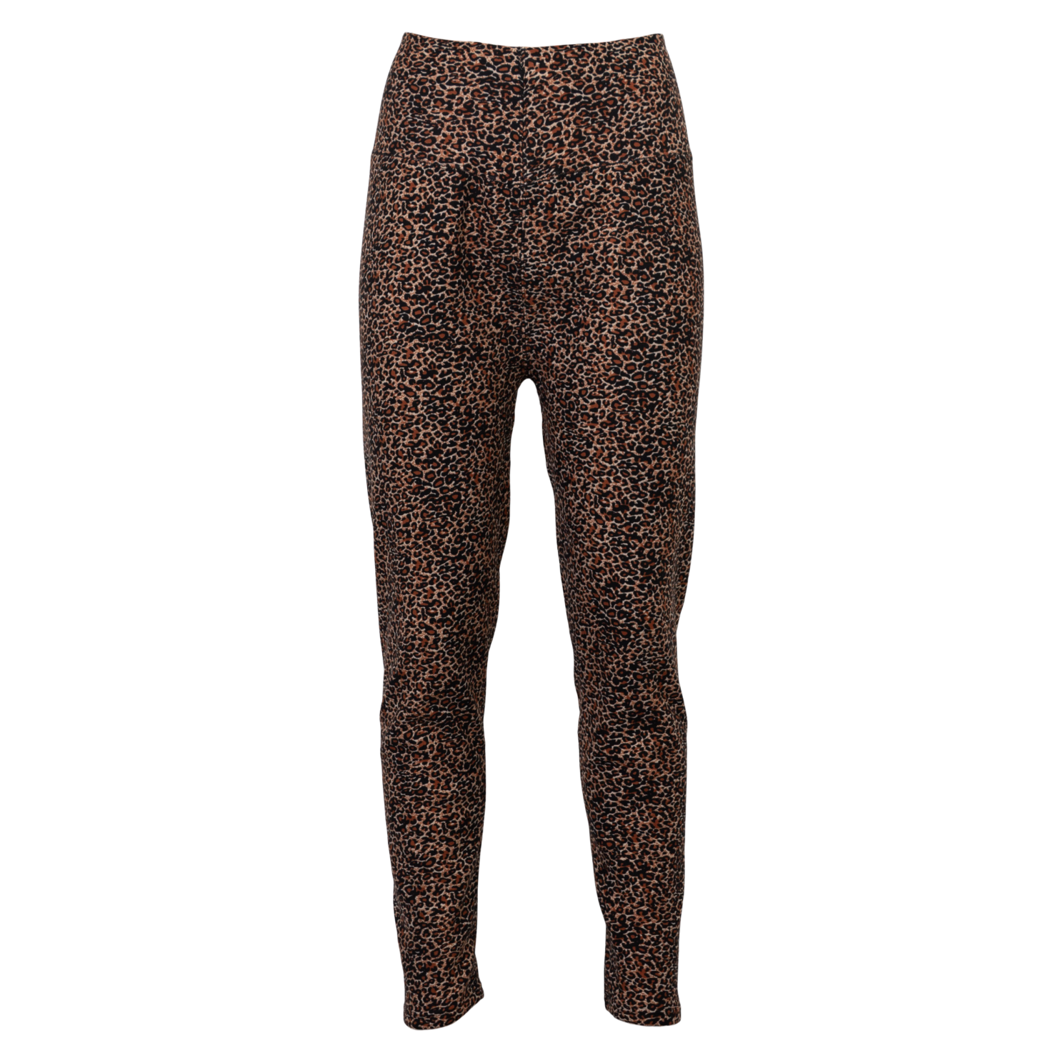 Anyway Dame Fleece Termoleggings – Lys Leopard Udsalg!