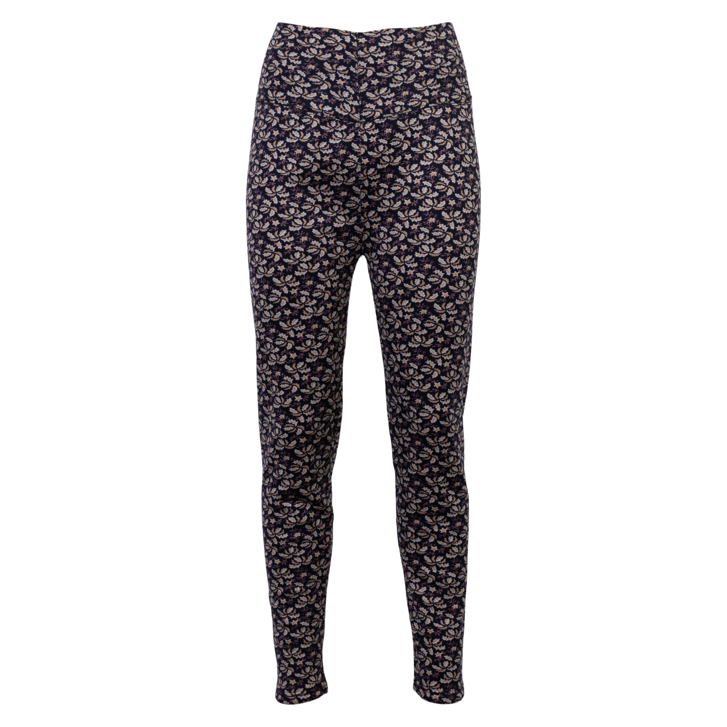Fleece Termoleggings til Dame – Navy Plus Size Tilbud