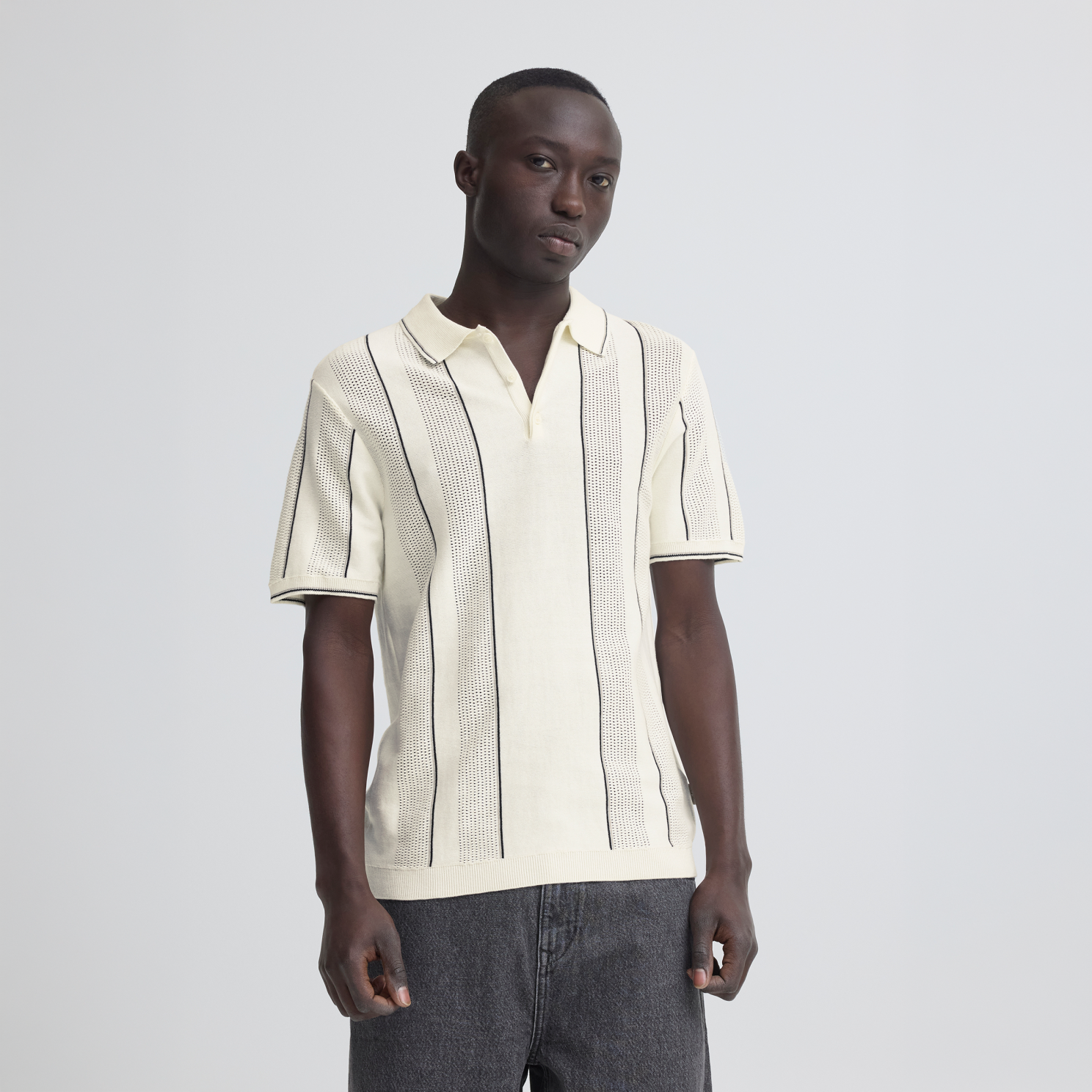 Blend Aven Herre Polo Vanilla Ice   i Store Plus Size Størrelser