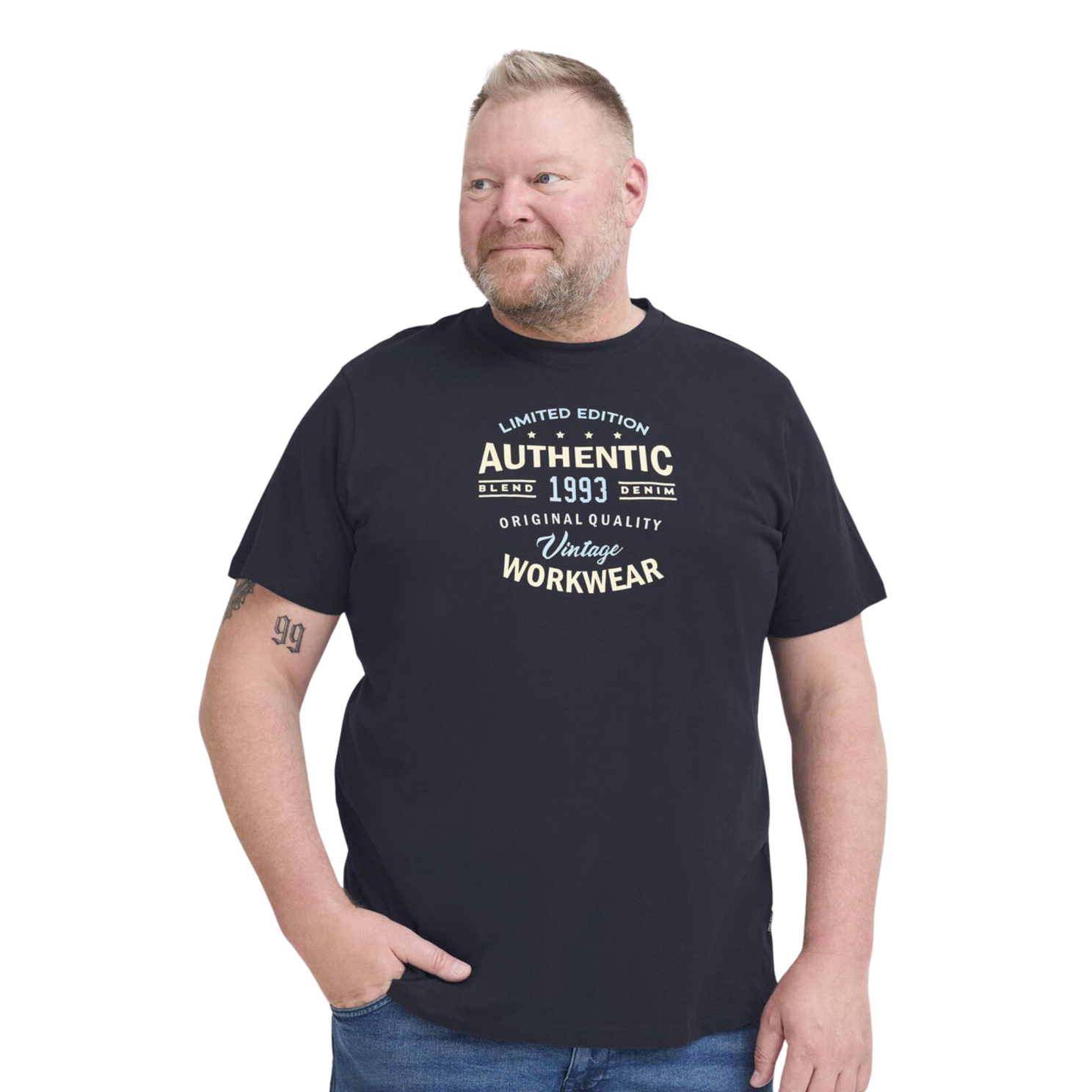Blend Bhkubert Herre T-shirt – Plus Size Tilbud!