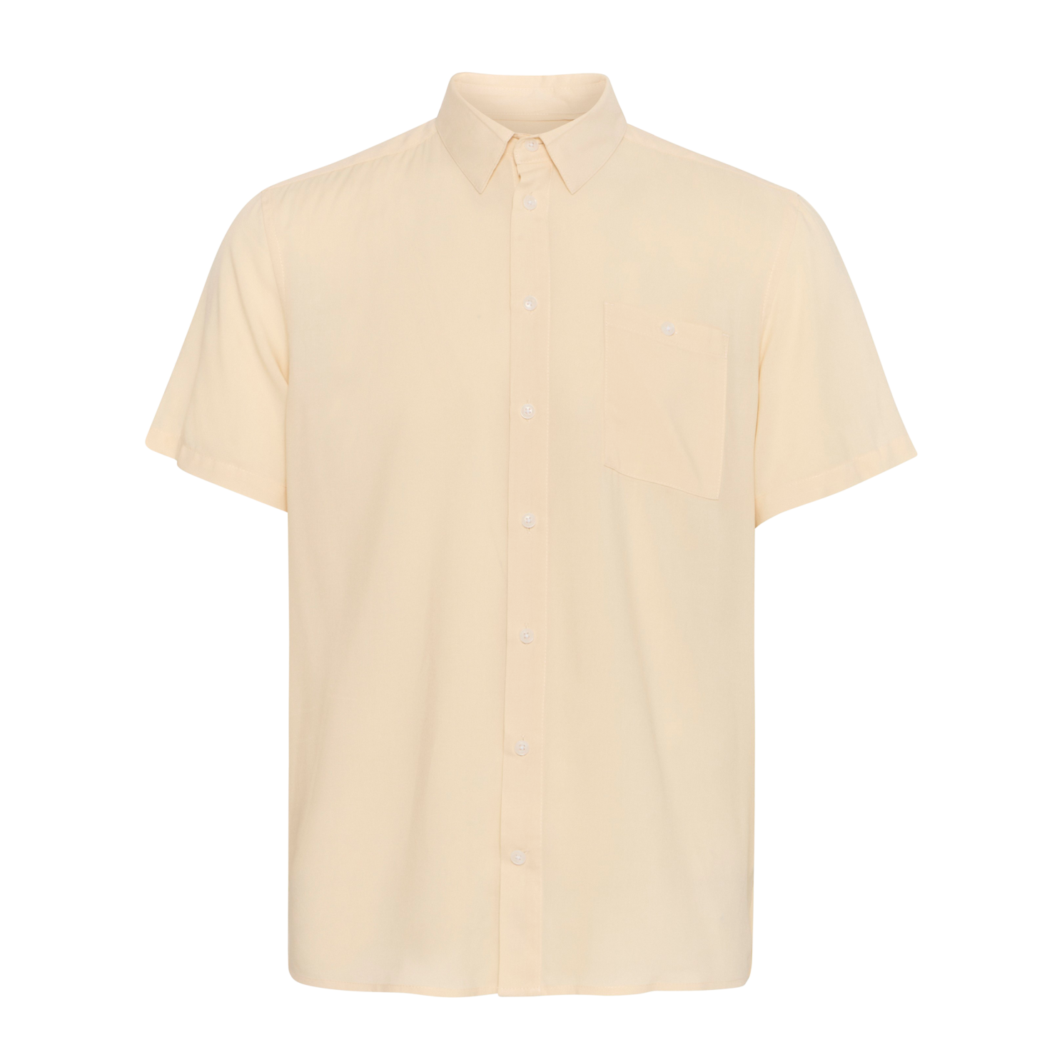 Blend Herre Kortærmet Skjorte – Bleached Sand Tilbud