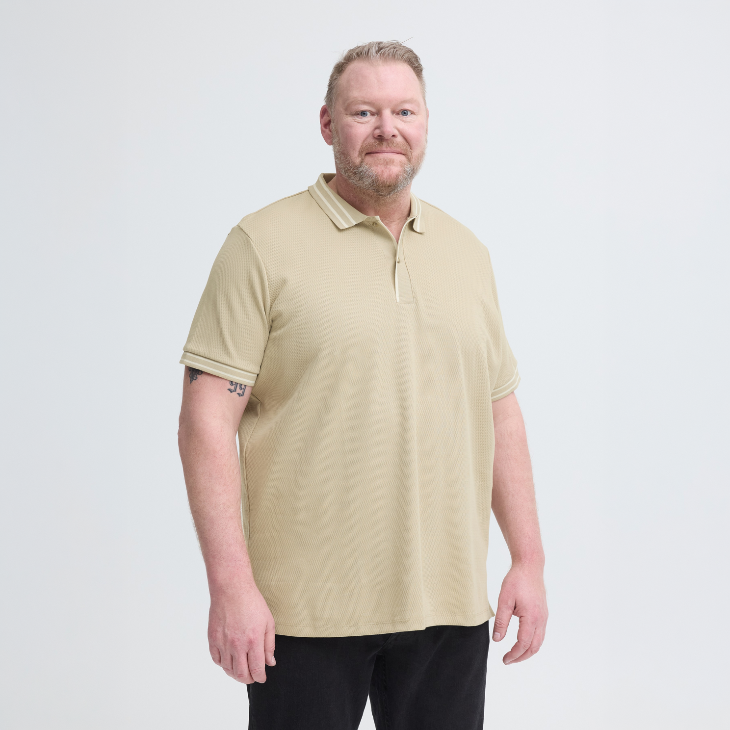 Blend Herre Polo Crockery    i Store Plus Size Størrelser