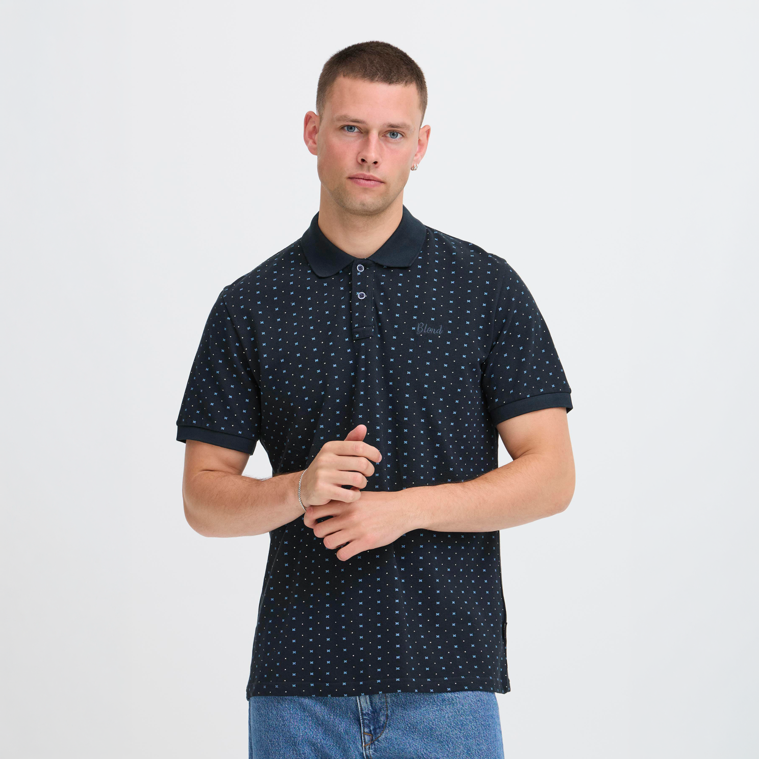 Blend Herre Polo Salute   i Store Plus Size Størrelser