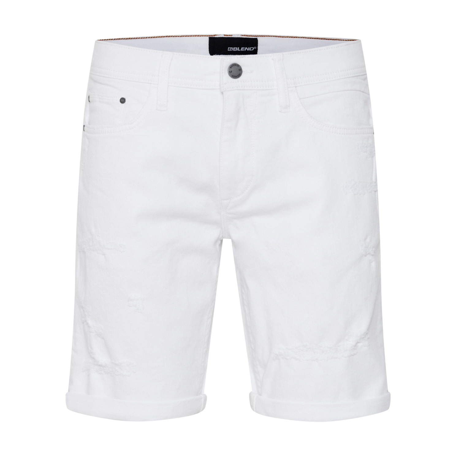 Blend Herre Hvide Denim Shorts – Plus Size Tilbud!