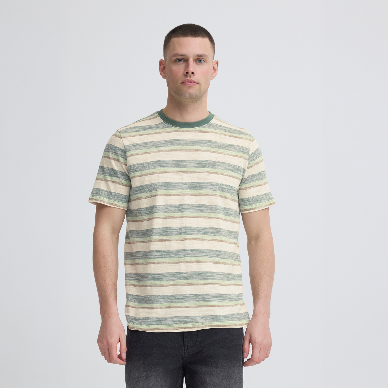 Blend Herre  -shirt Duck Green   i Store Plus Size Størrelser