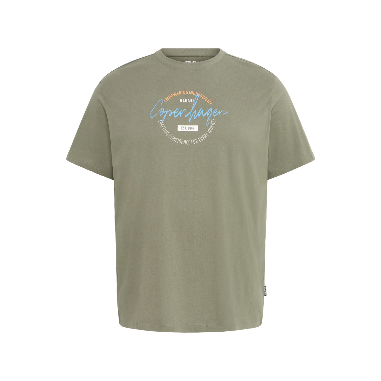 Blend Herre  -shirt Dusty Olive    i Store Plus Size Størrelser