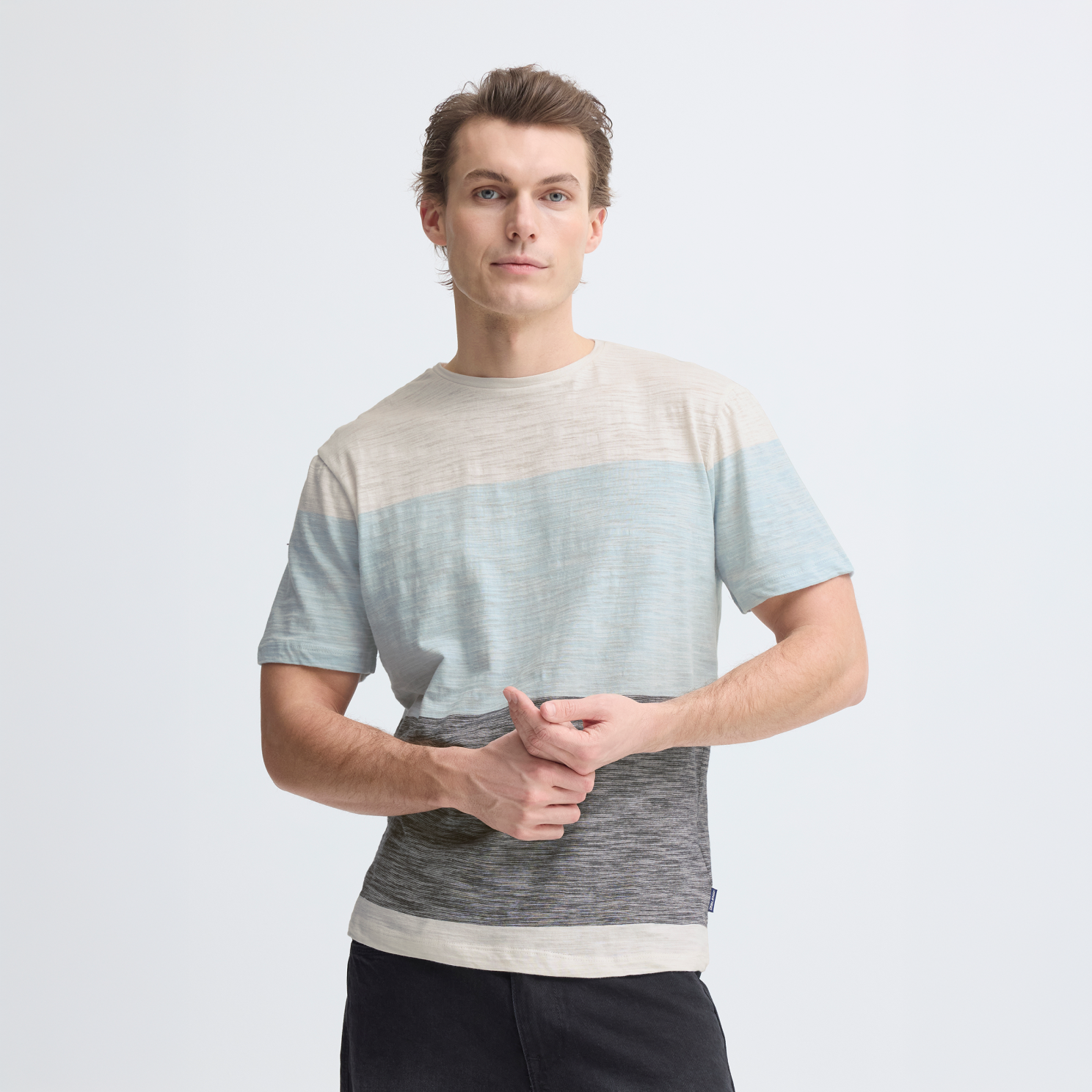 Blend Herre  -shirt Salute    i Store Plus Size Størrelser