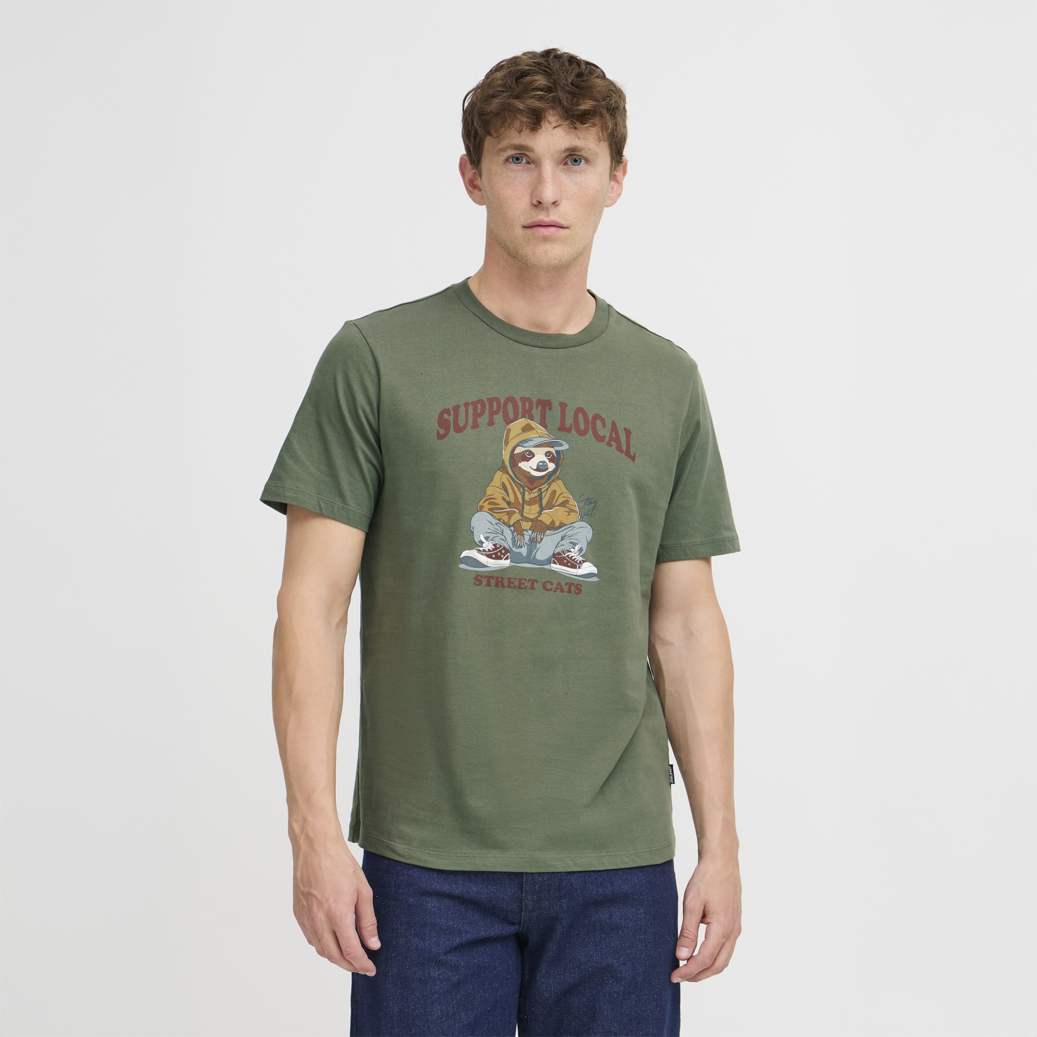 Blend Irving Herre T-shirt – Thyme i Plus Size Tilbud