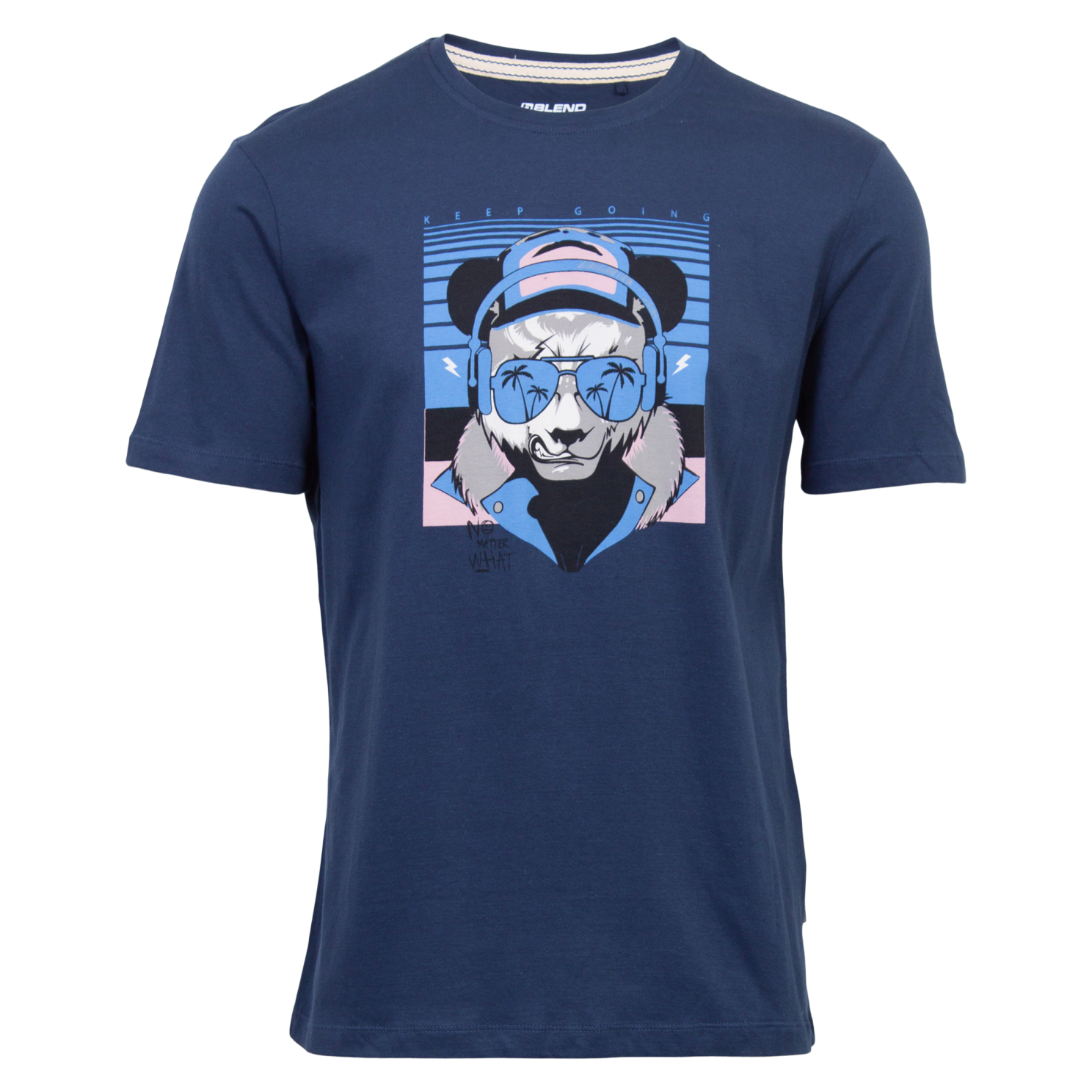 Blend Jacob Herre T-shirt – Dress Blues Tilbud!
