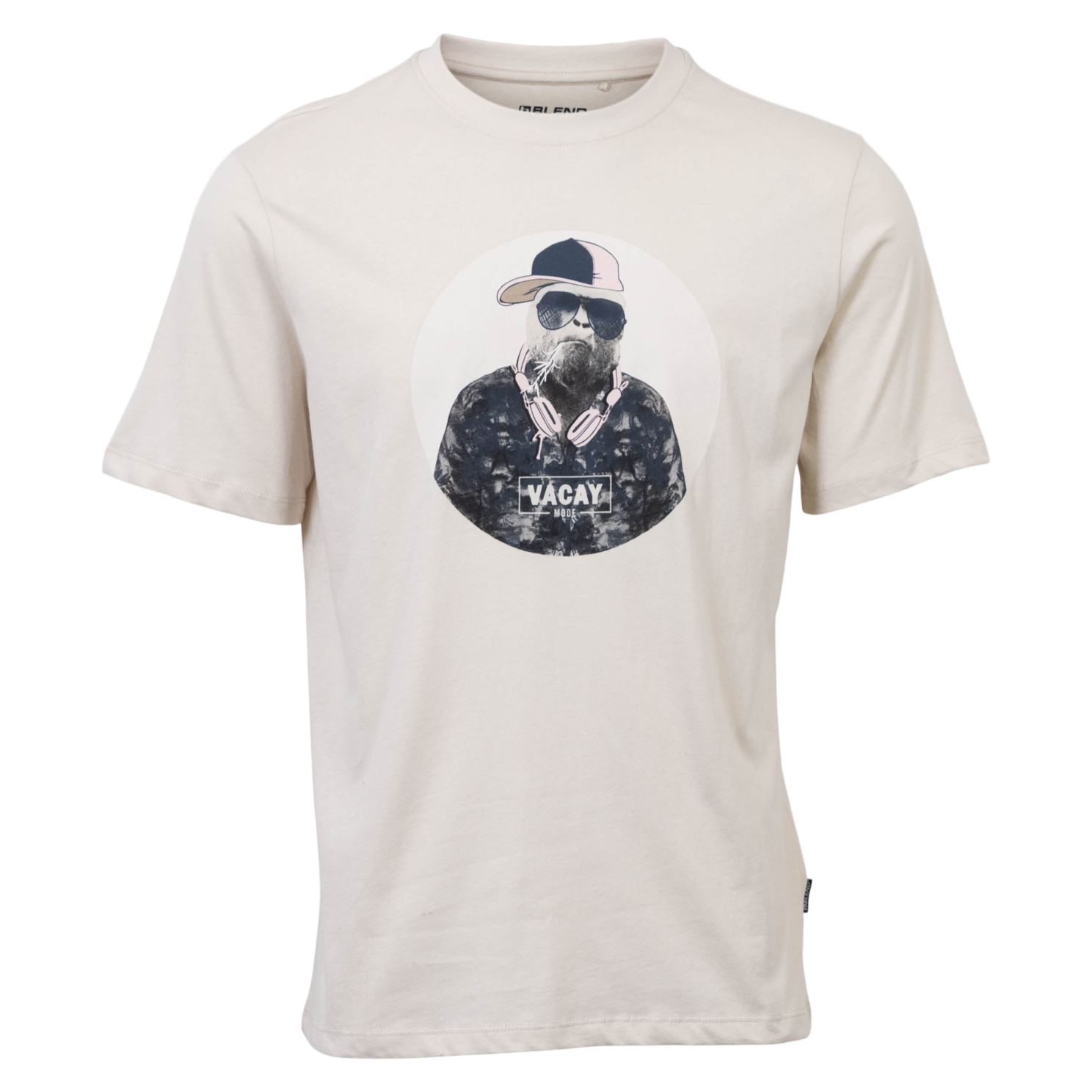 Blegede Sand T-shirt til Mænd – Komfortabel og Stilfuld