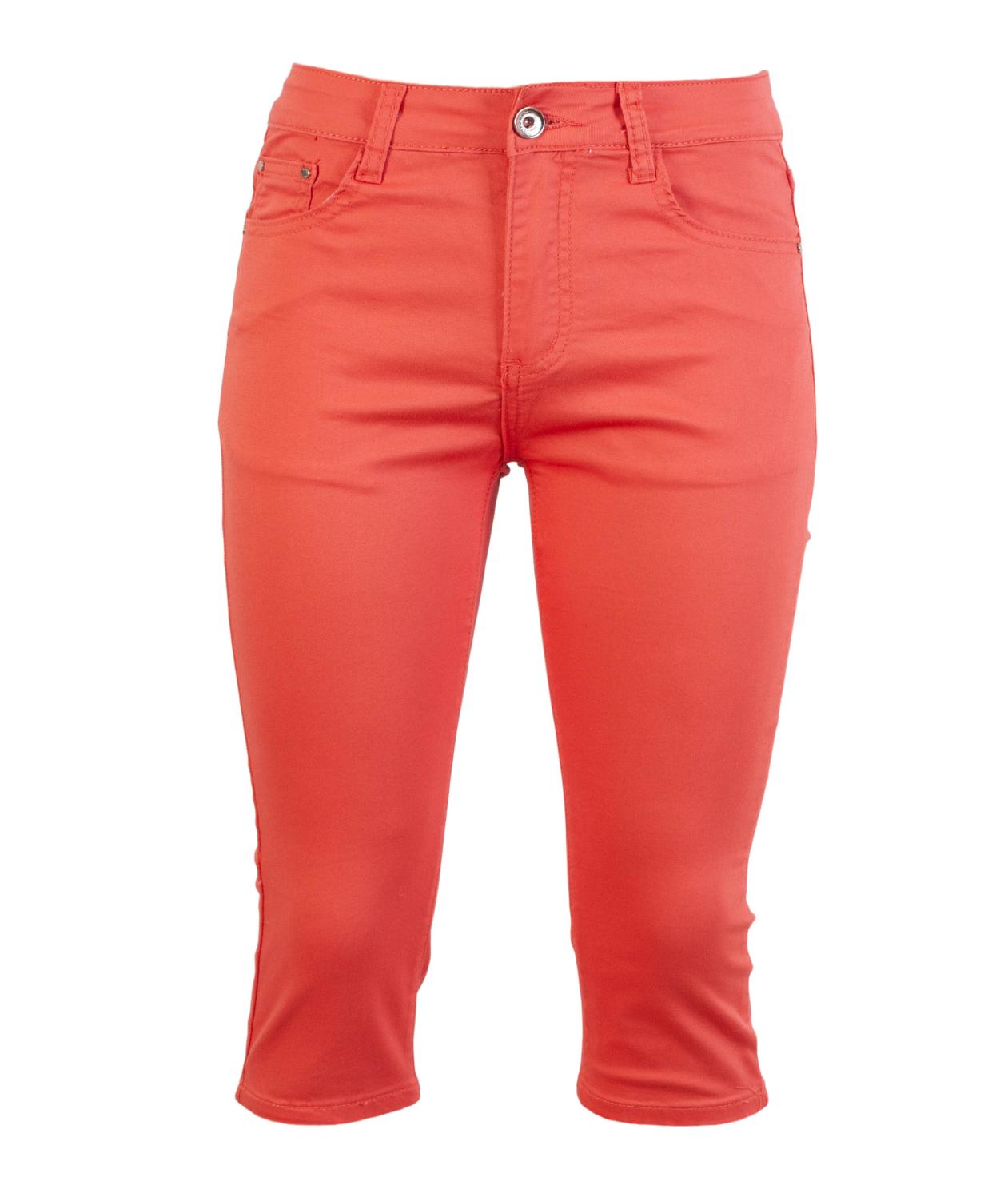 Elegant Koral Capri Bukser til Plus Size Damer - Komfort & Stil