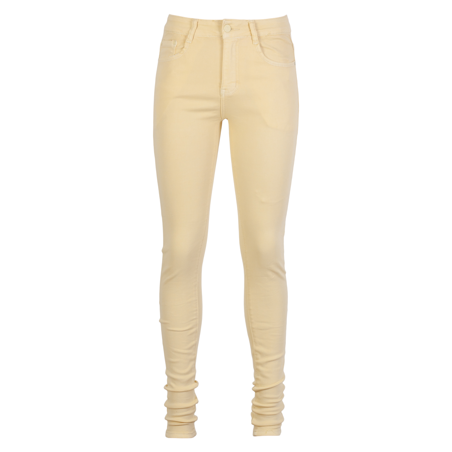 Stilfulde Plus Size Lysgule Jeans til Dame - Komfort og Stil!