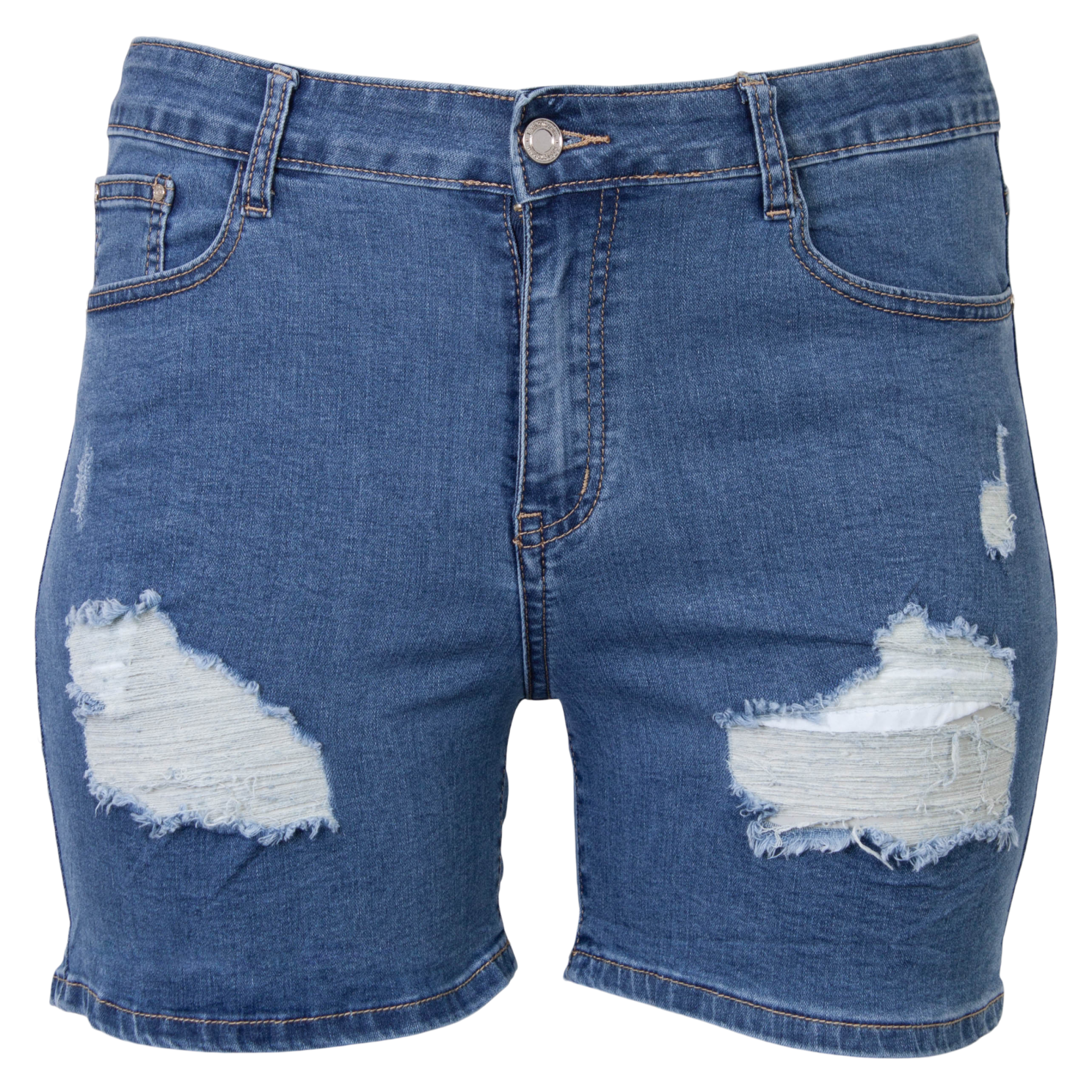 Stilfulde Plus Size Denim Shorts til Dame – Komfort i Fokus!