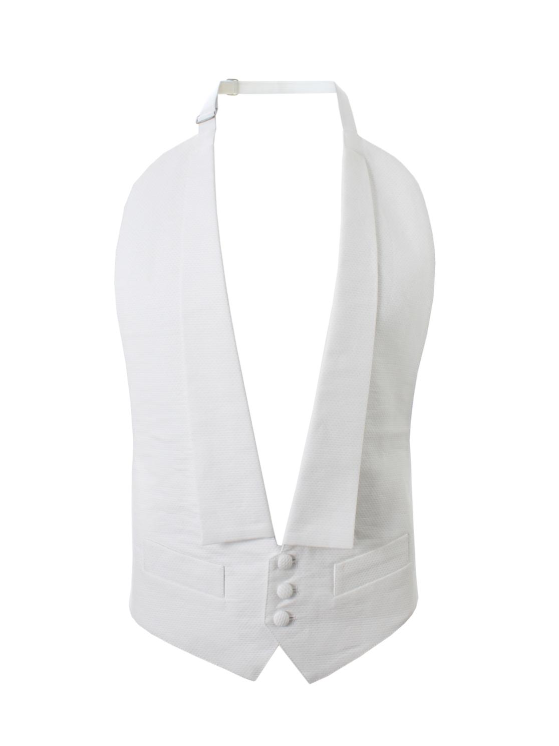 Carnét Gus Herre Habitvest i Hvid – Plus Size Tilbud
