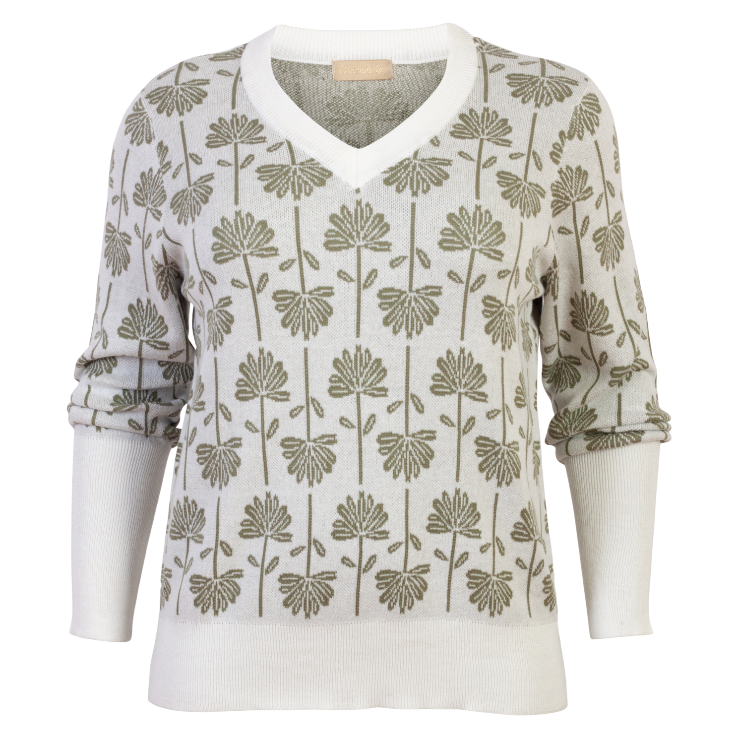 Elegant Grøn Plus Size Striktrøje – Stilfuld og Komfortabel