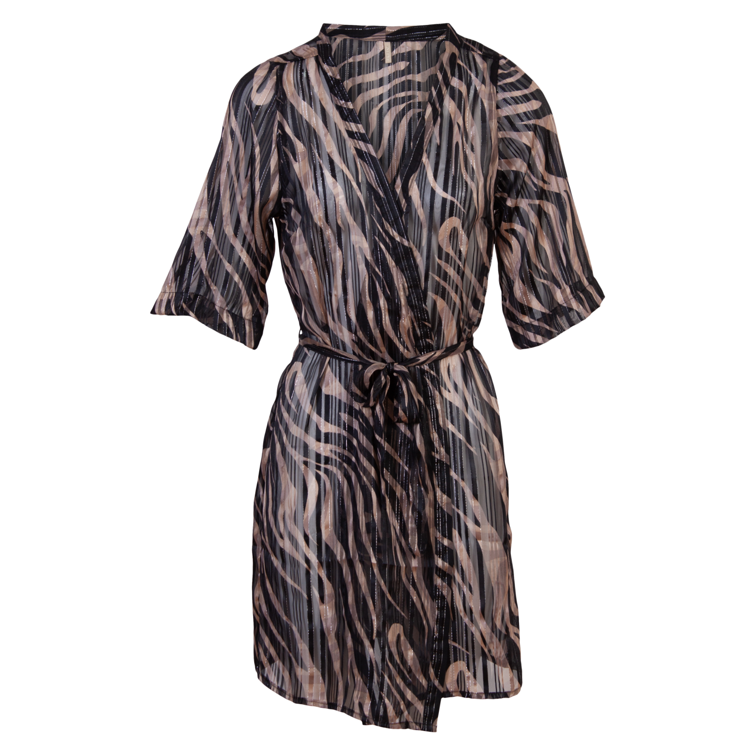 Cassiopeia Frideri Plus Size Kimono – Sort Elegance Tilbud!