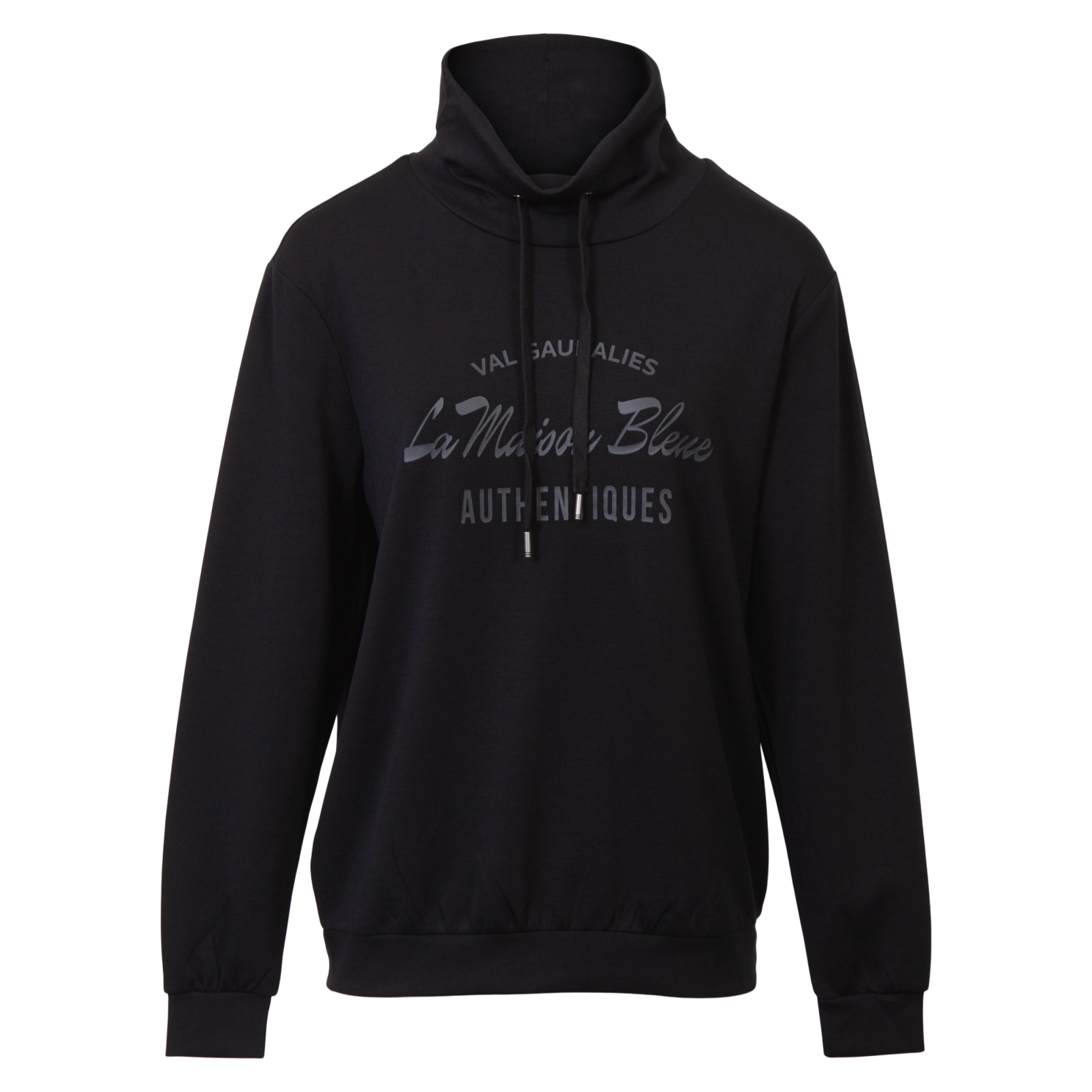 Chacha Banu Dame Sweatshirt Black    i Store Plus Size Størrelser