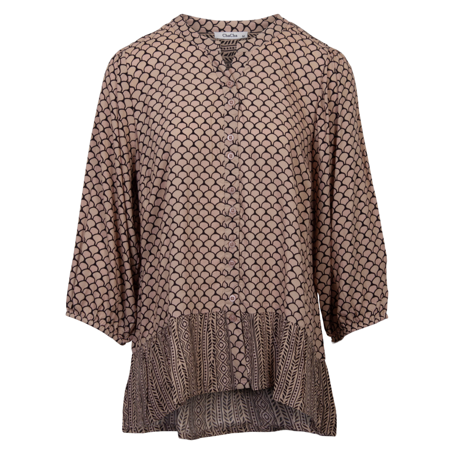 Chacha Beige Bluse - Uundgåeligt Tilbud til Garderoben!
