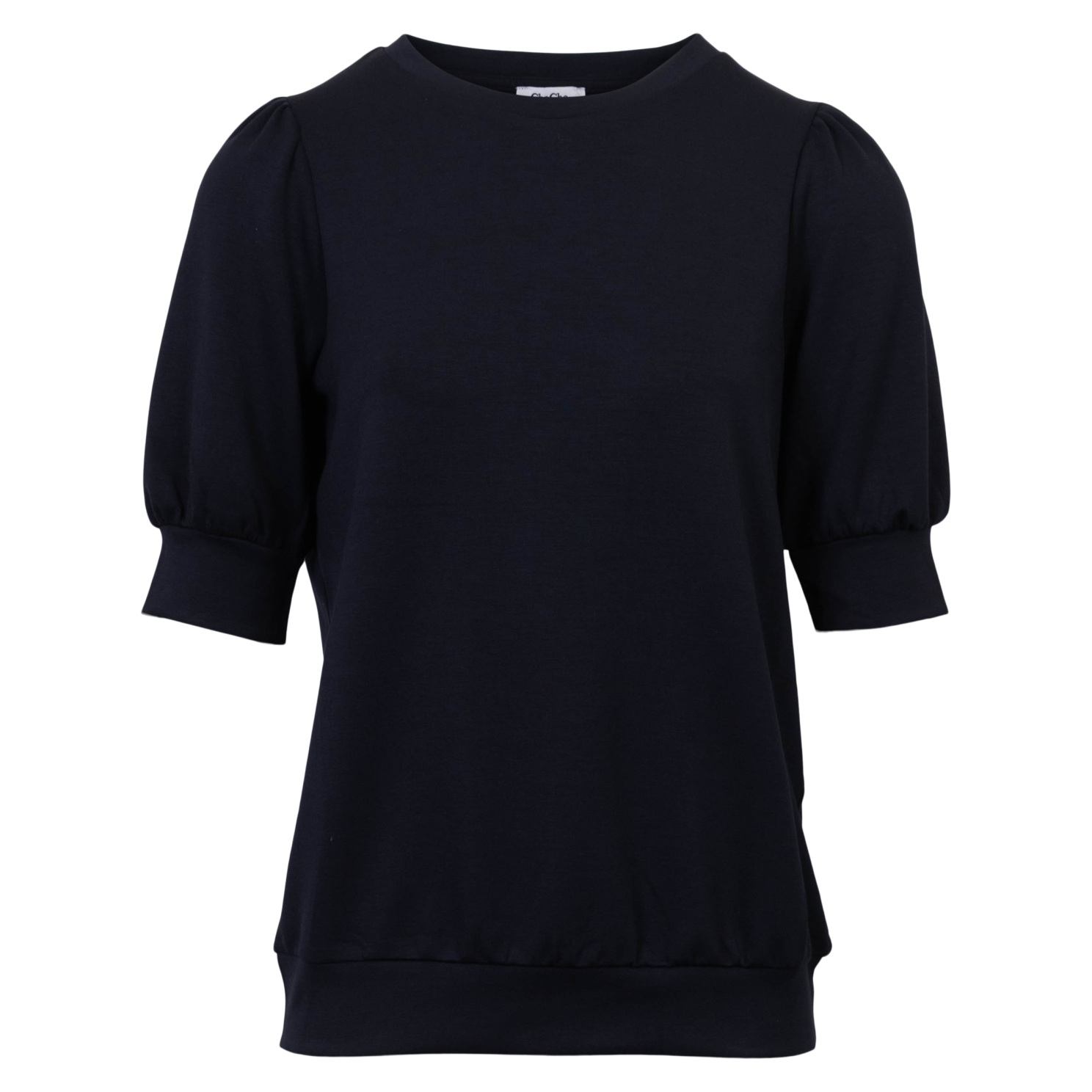 Chacha Dame Bluse Navy    i Store Plus Size Størrelser
