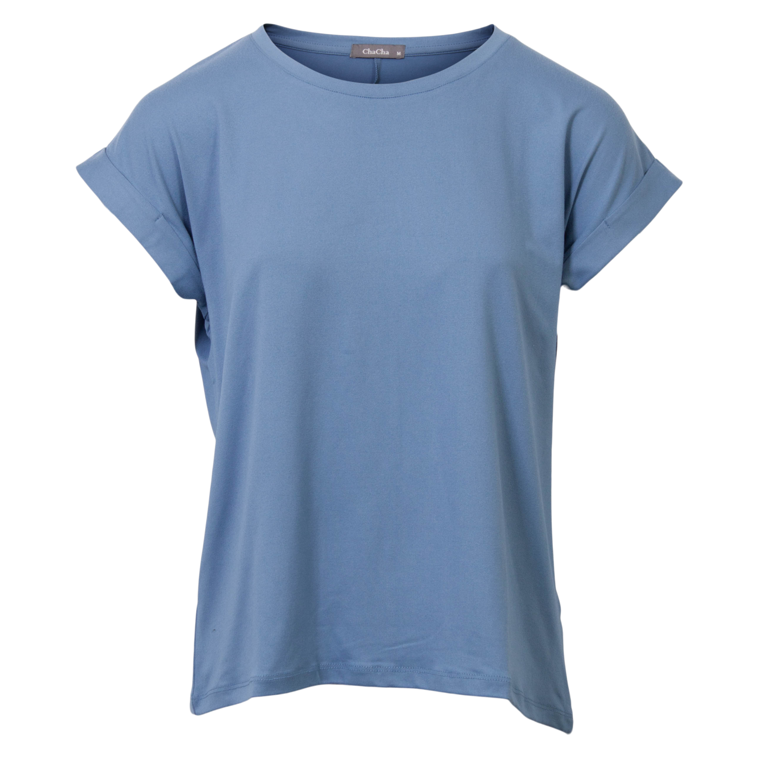 Chacha Dame  -shirt Blue    i Store Plus Size Størrelser